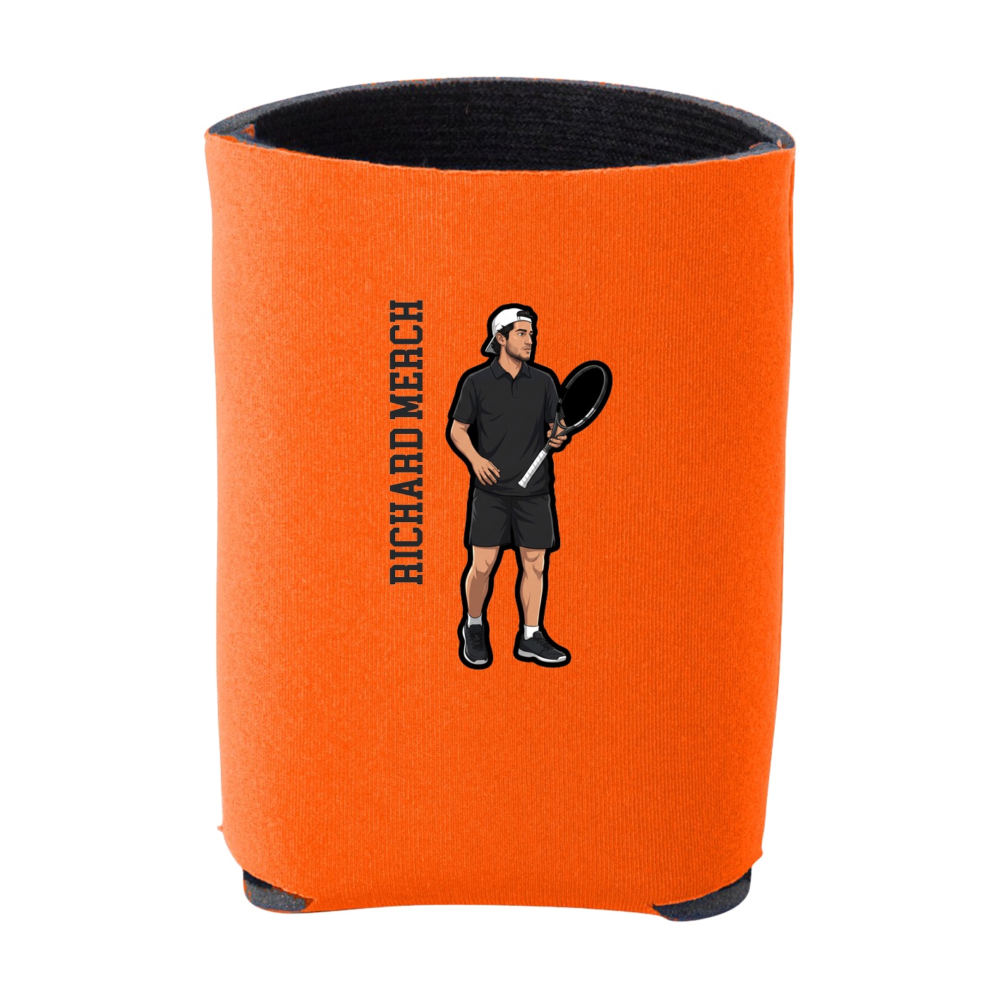 Can Holder — Name Vertical in Orange