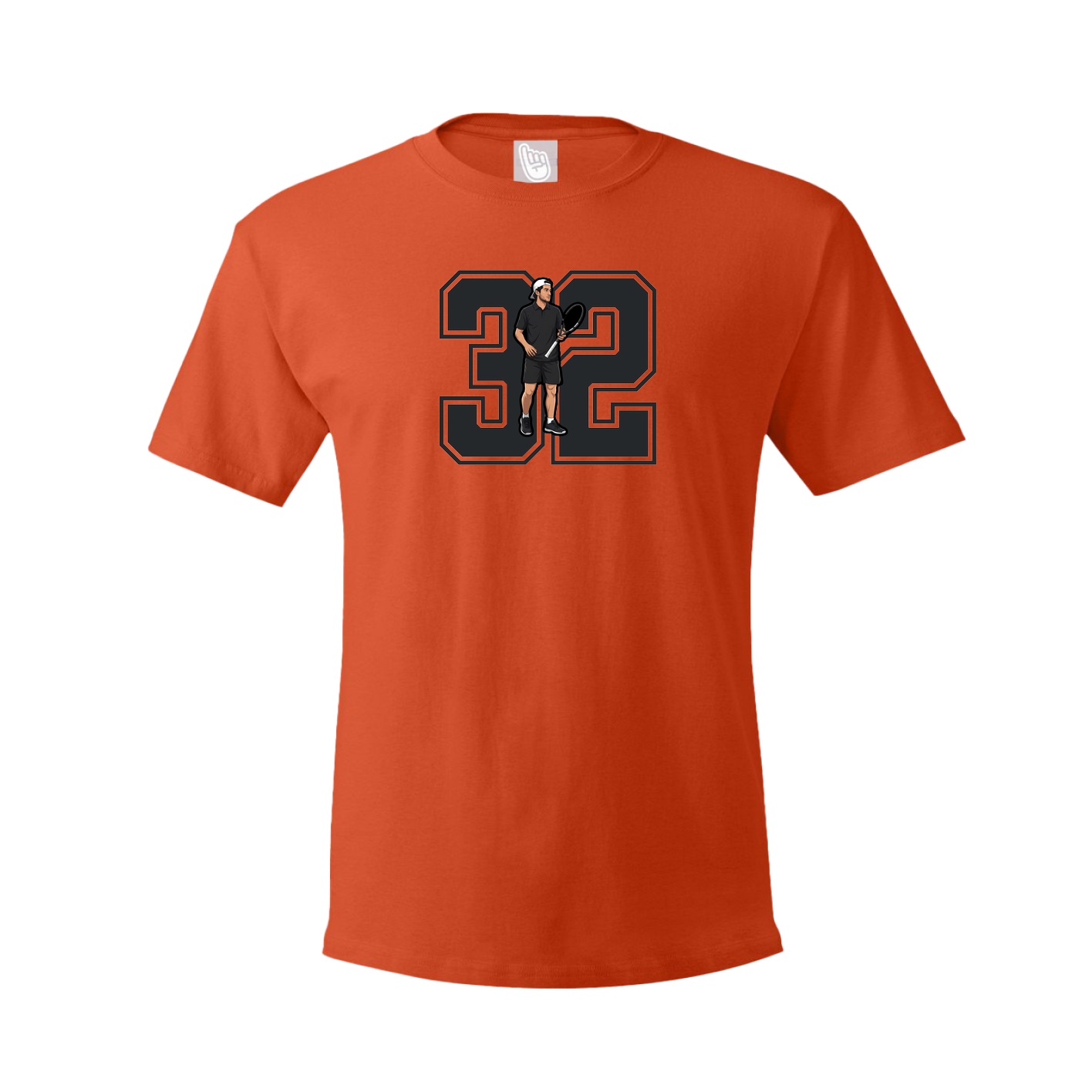 Youth Tee — Number in Orange
