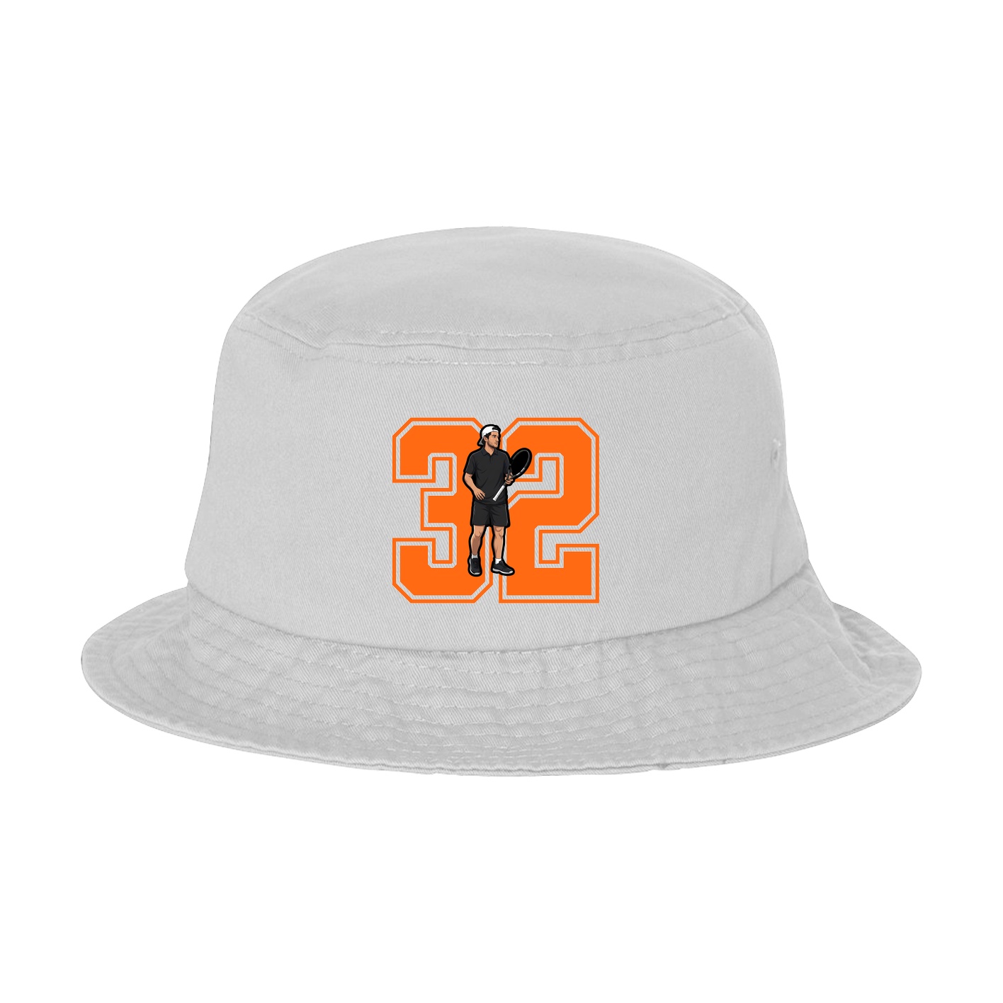 Bucket Cap — Number in White