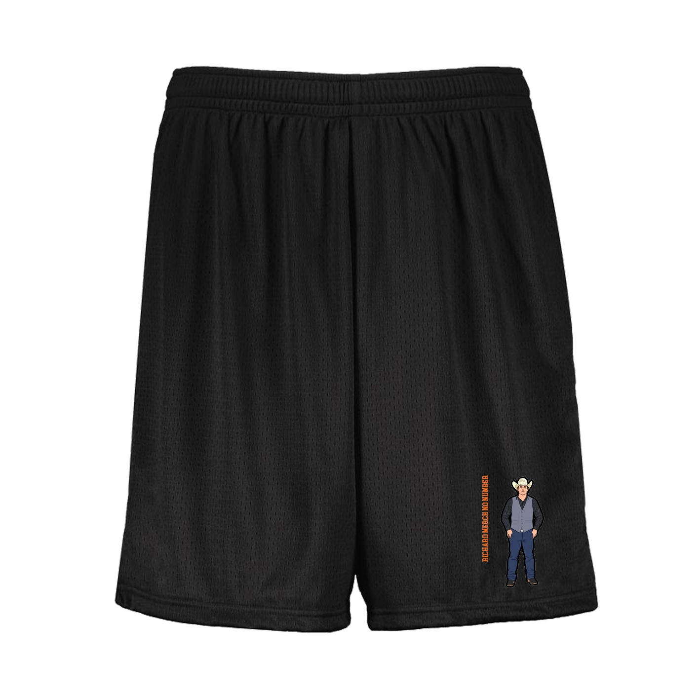 Shorts — Name Vertical in Black