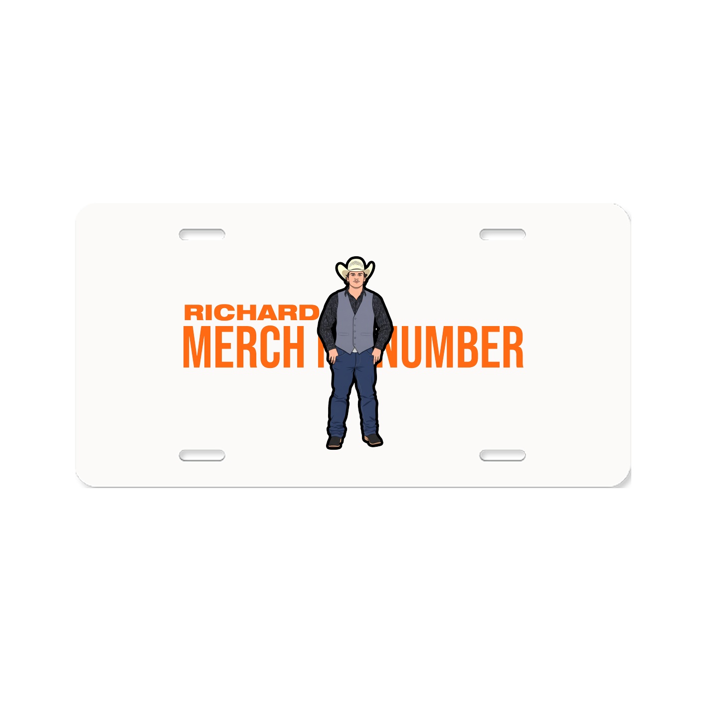 License Plate — Player Name in Classic