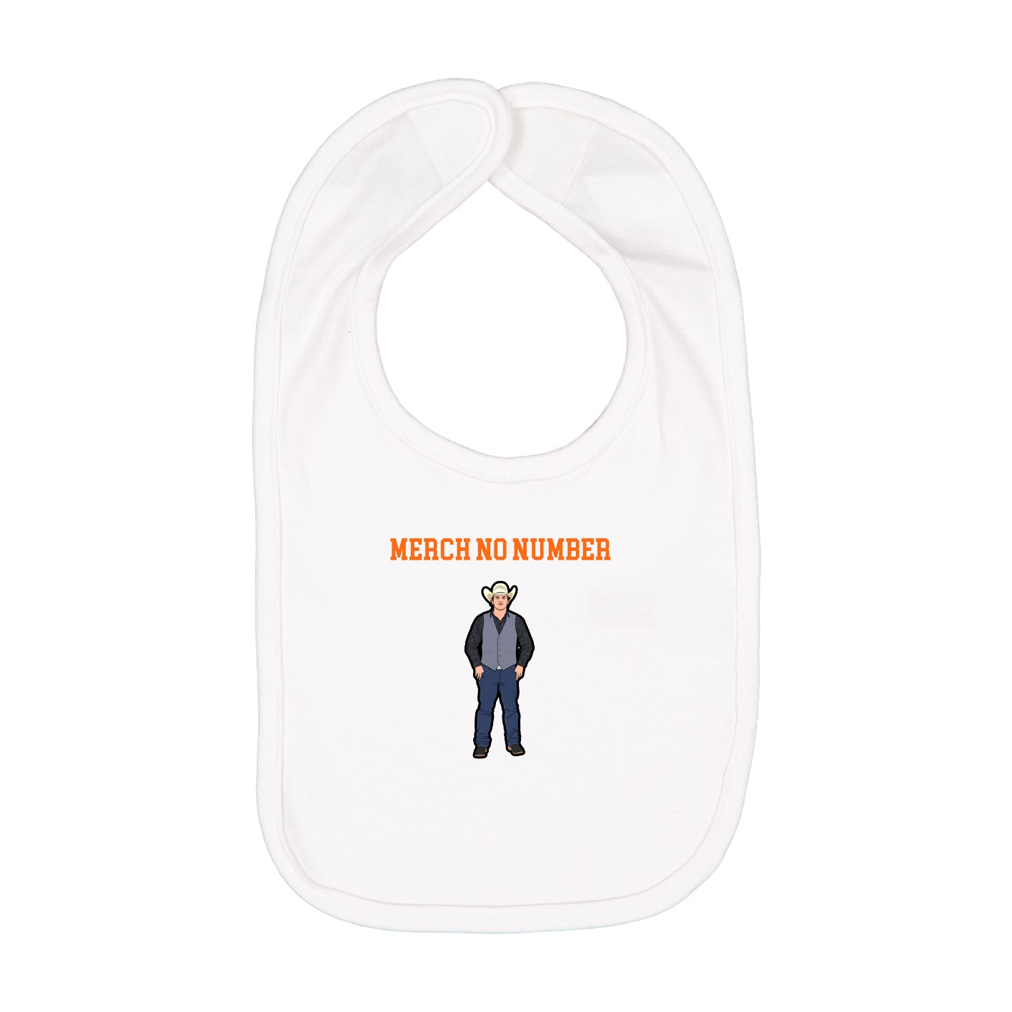 Infant Bib — Shirsey in White
