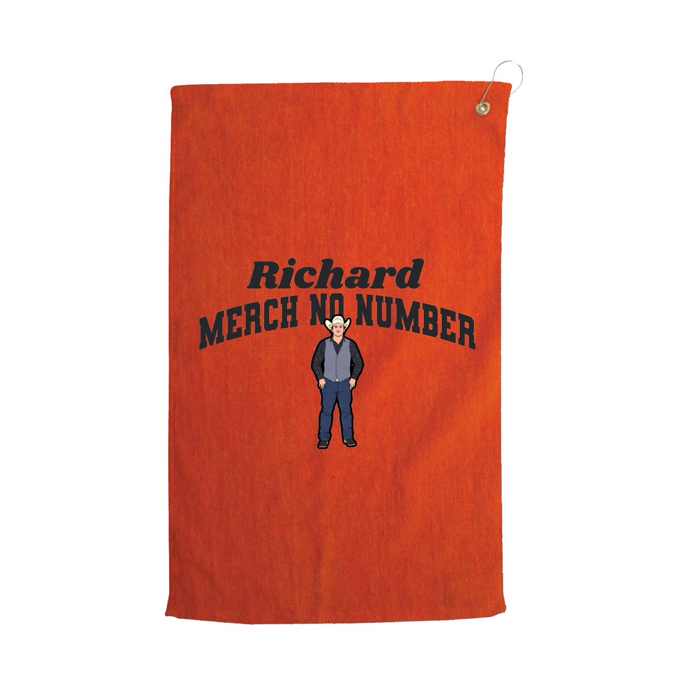 Golf Towel — Signature Arch in Orange