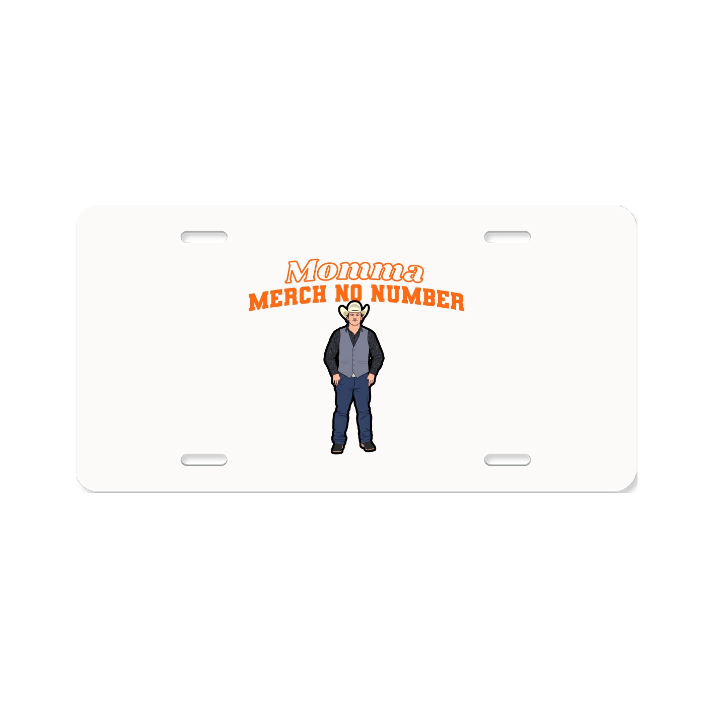 License Plate — Name Arch in Classic