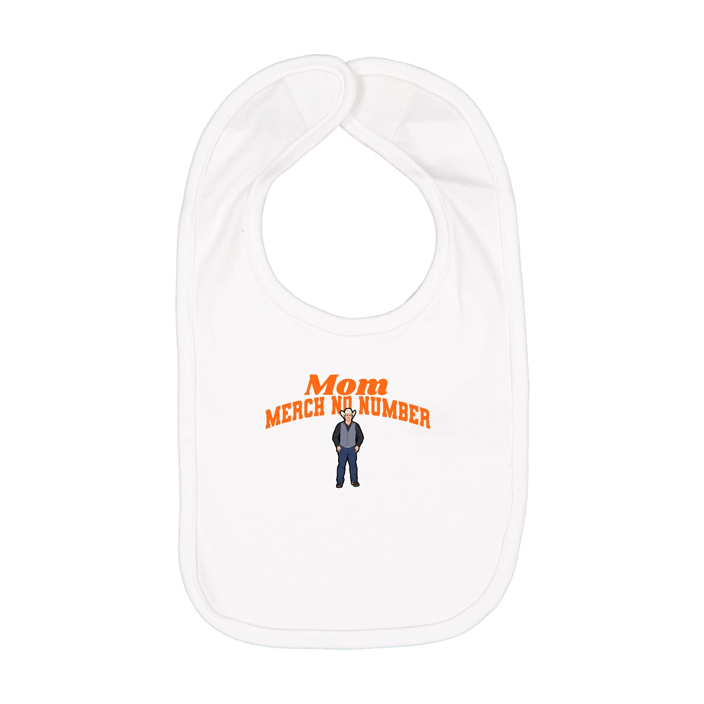 Infant Bib — Signature Arch in White