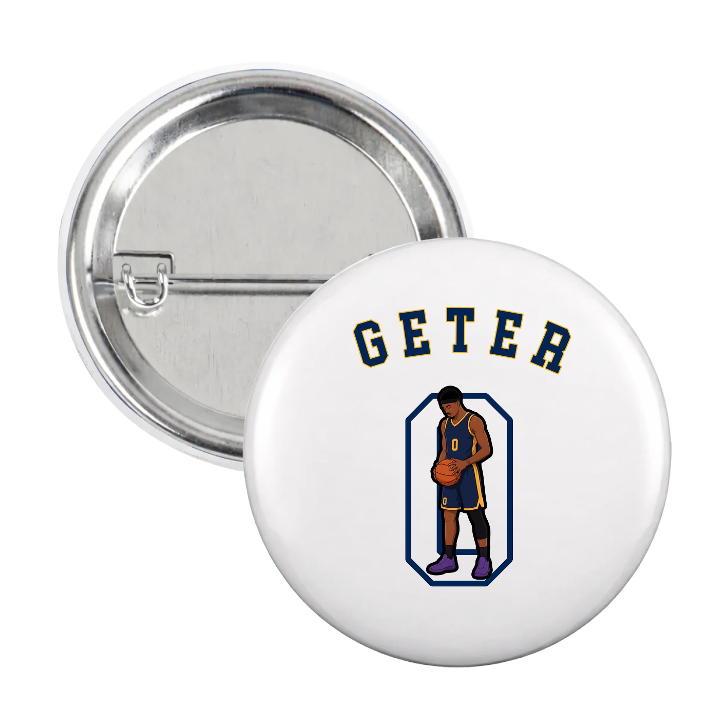 Game Day Button — Shirsey Arch in White