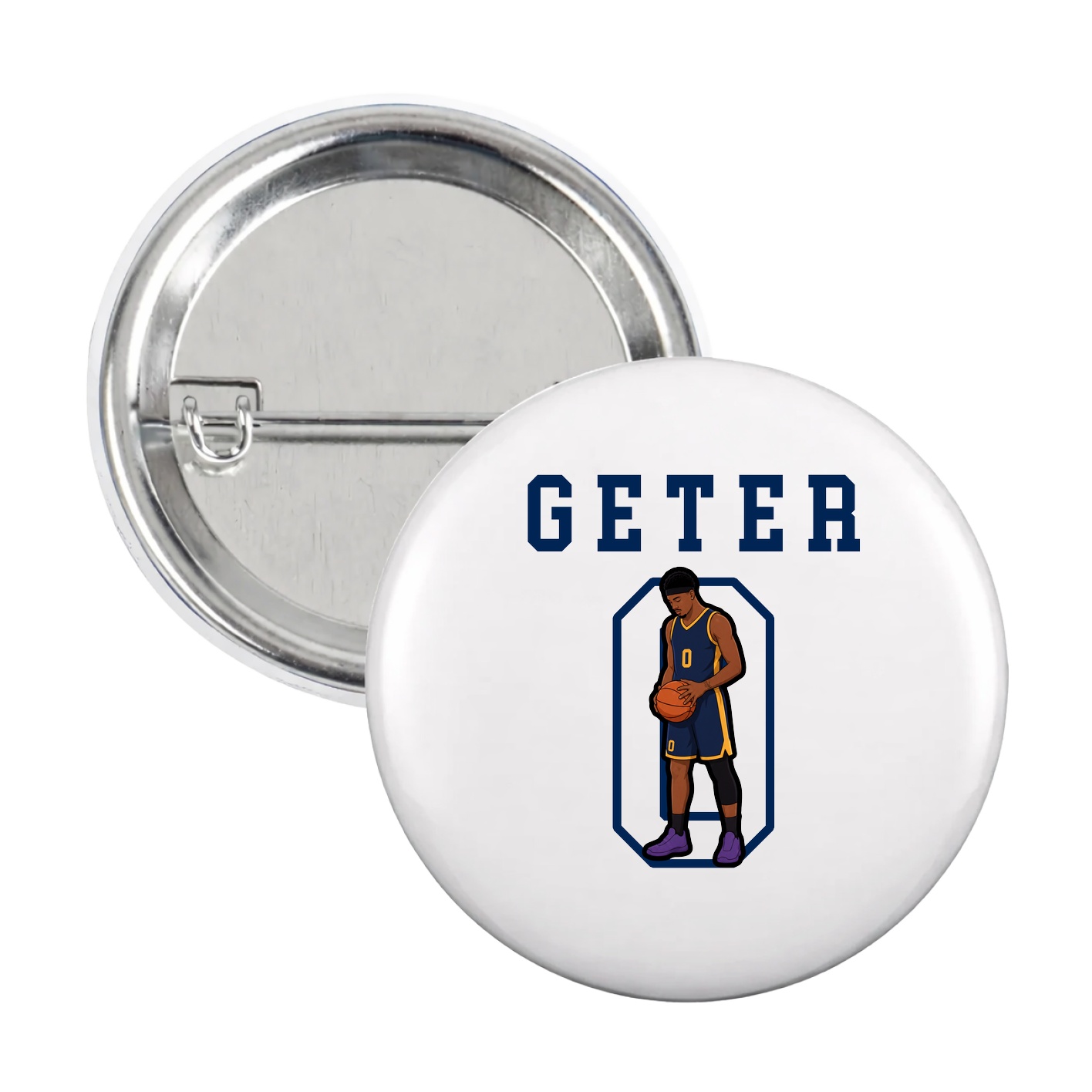 Game Day Button — Shirsey in White