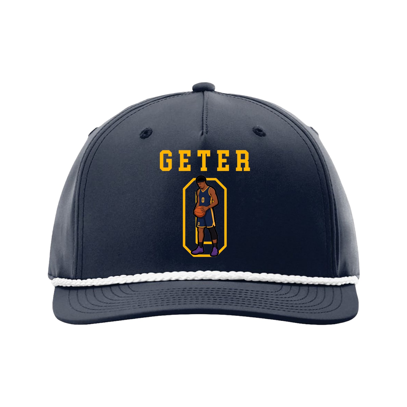 Five-Panel Classic Rope Cap — Shirsey in Navy