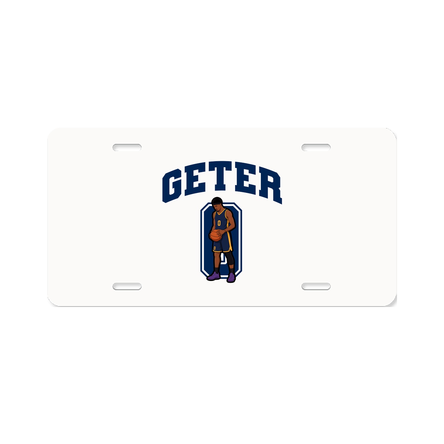 License Plate — Number in Classic