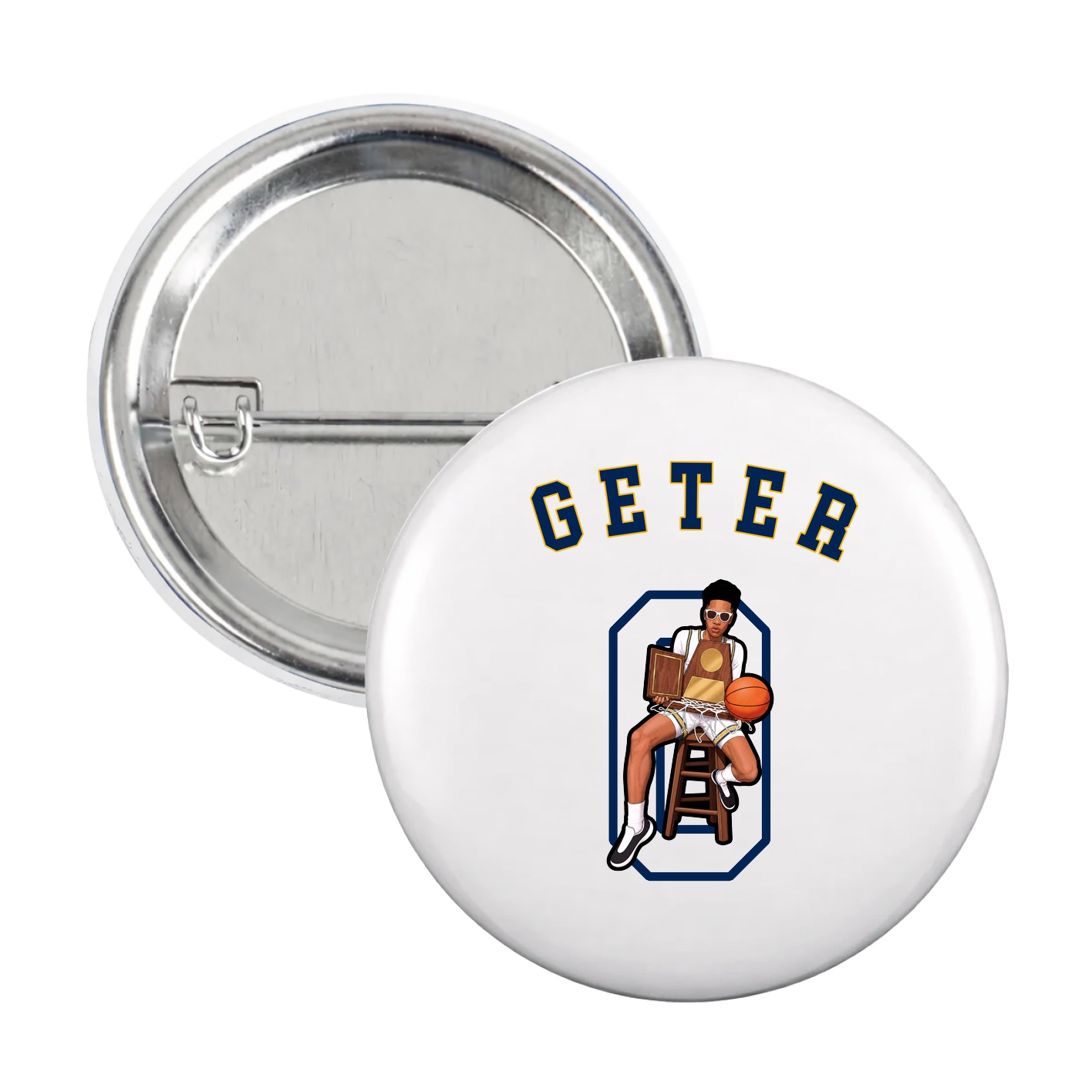Game Day Button — Shirsey Arch in White
