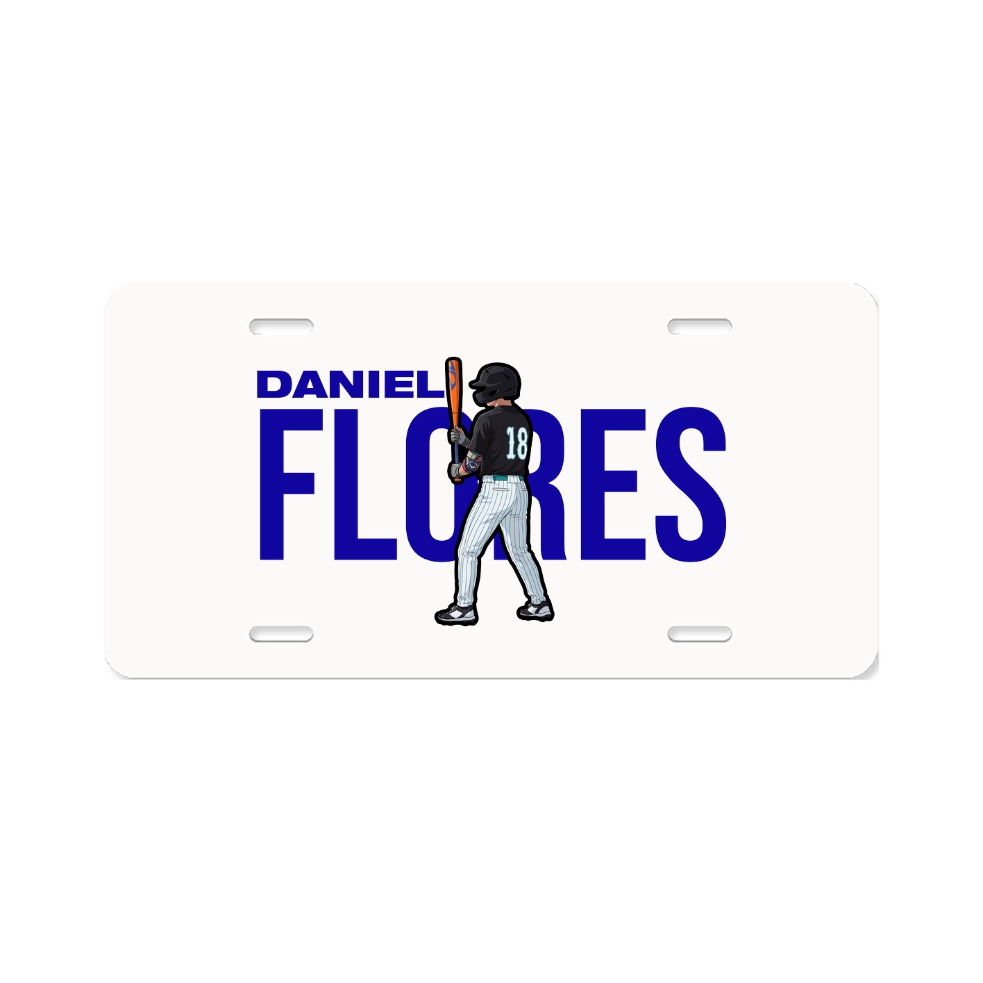License Plate — Player Name in Classic