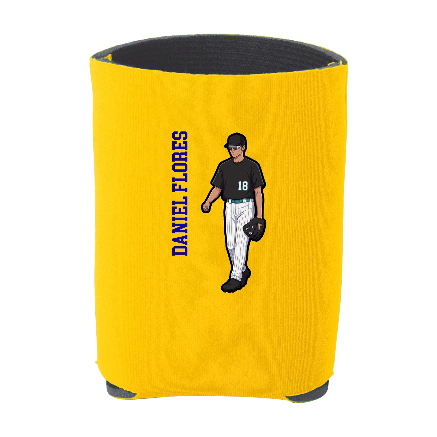 Can Holder — Name Vertical in Yellow