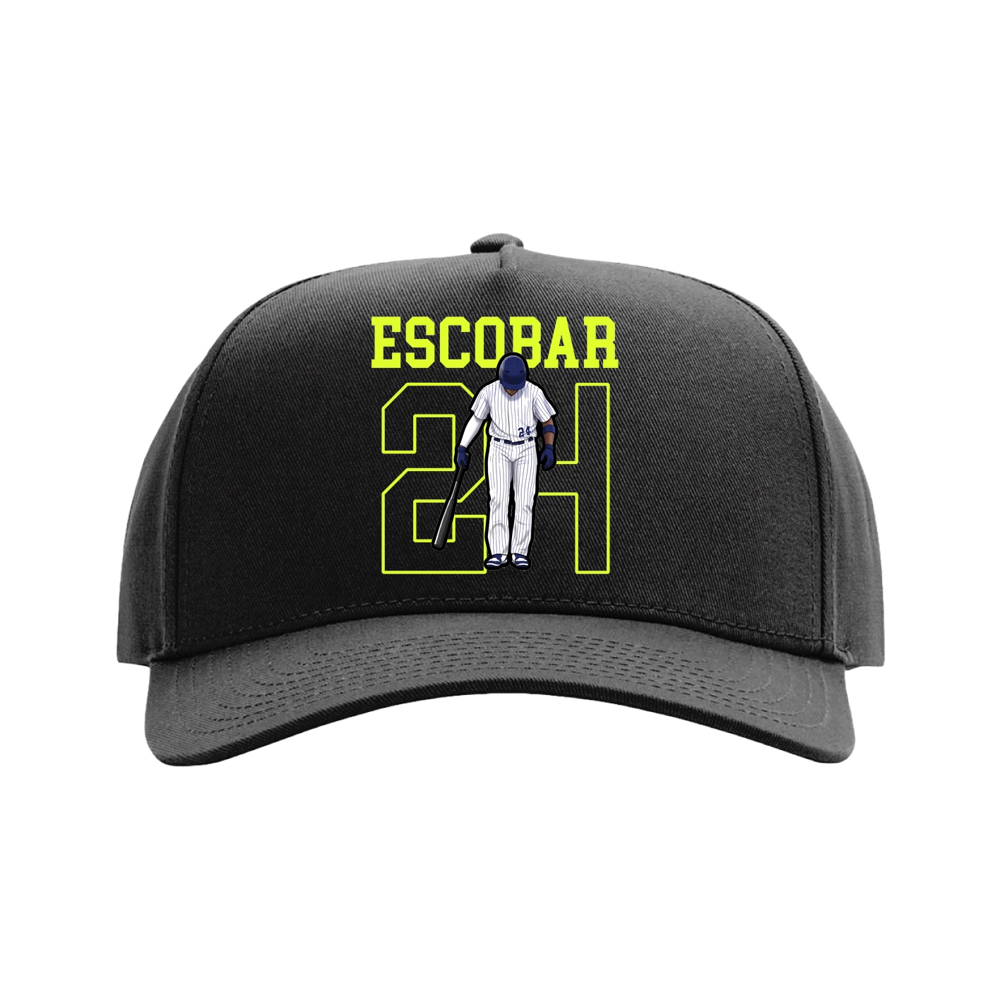 Full Fabric Five-Panel Champ Cap — Shirsey in Black