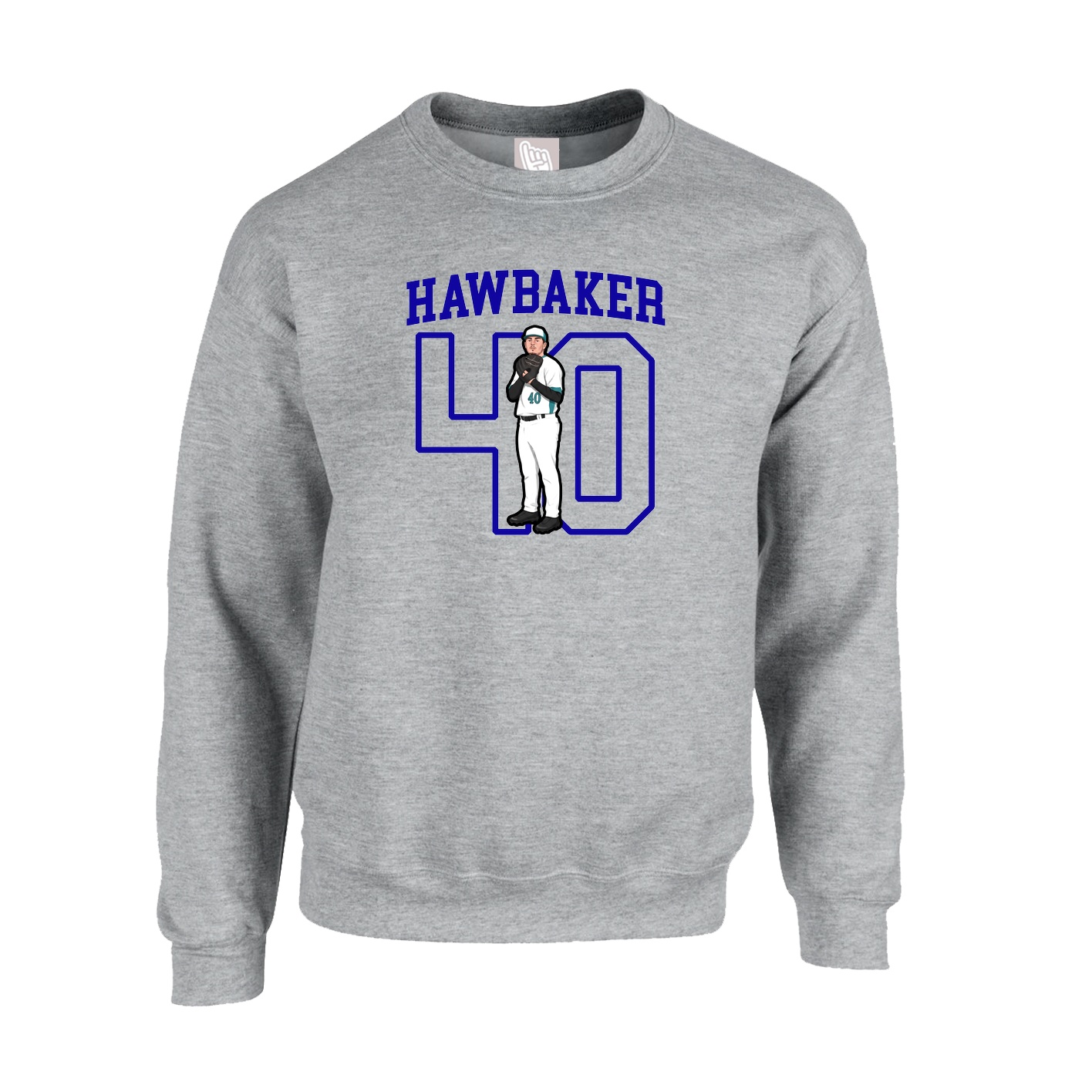 Fleece Crew — Shirsey in Grey