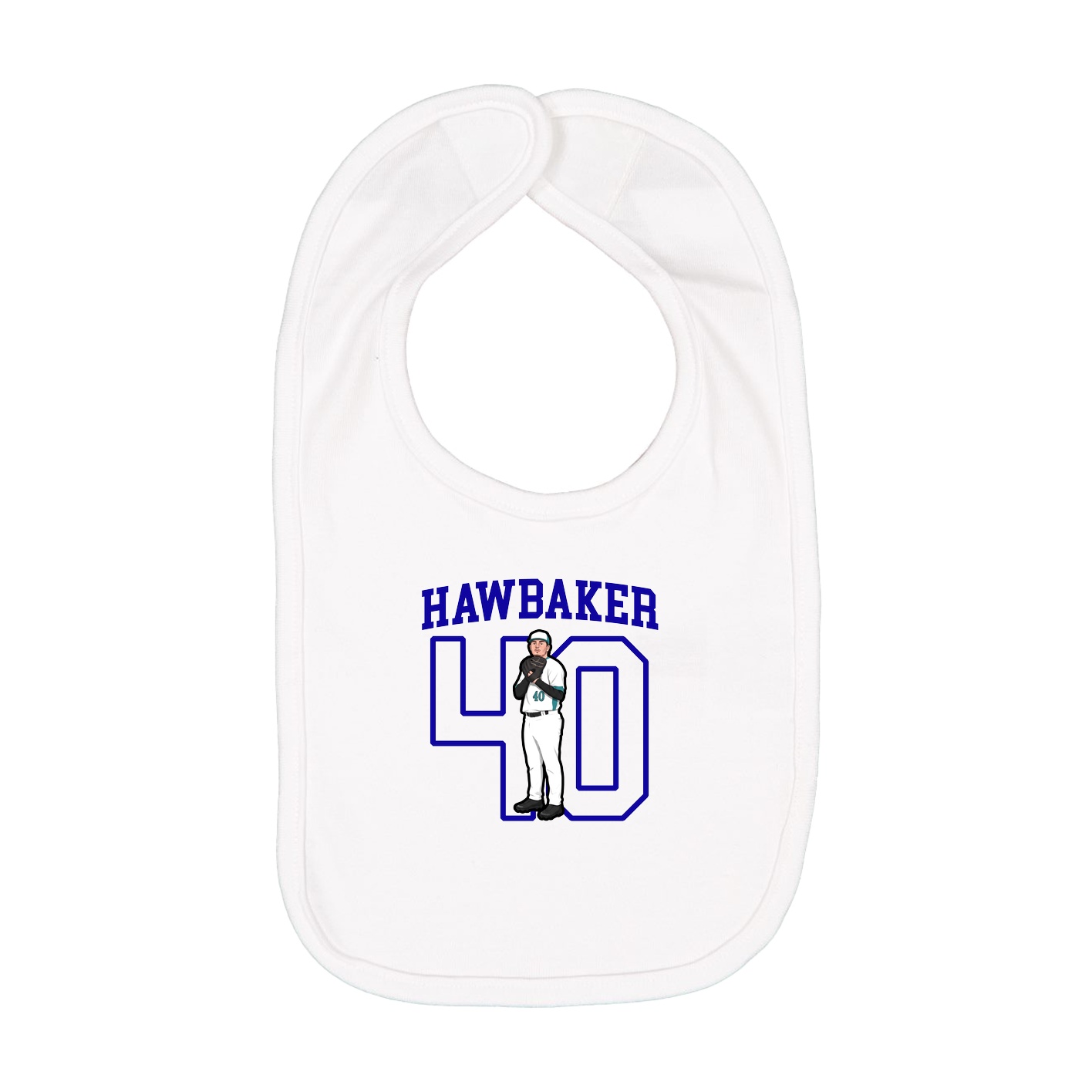 Infant Bib — Shirsey in White