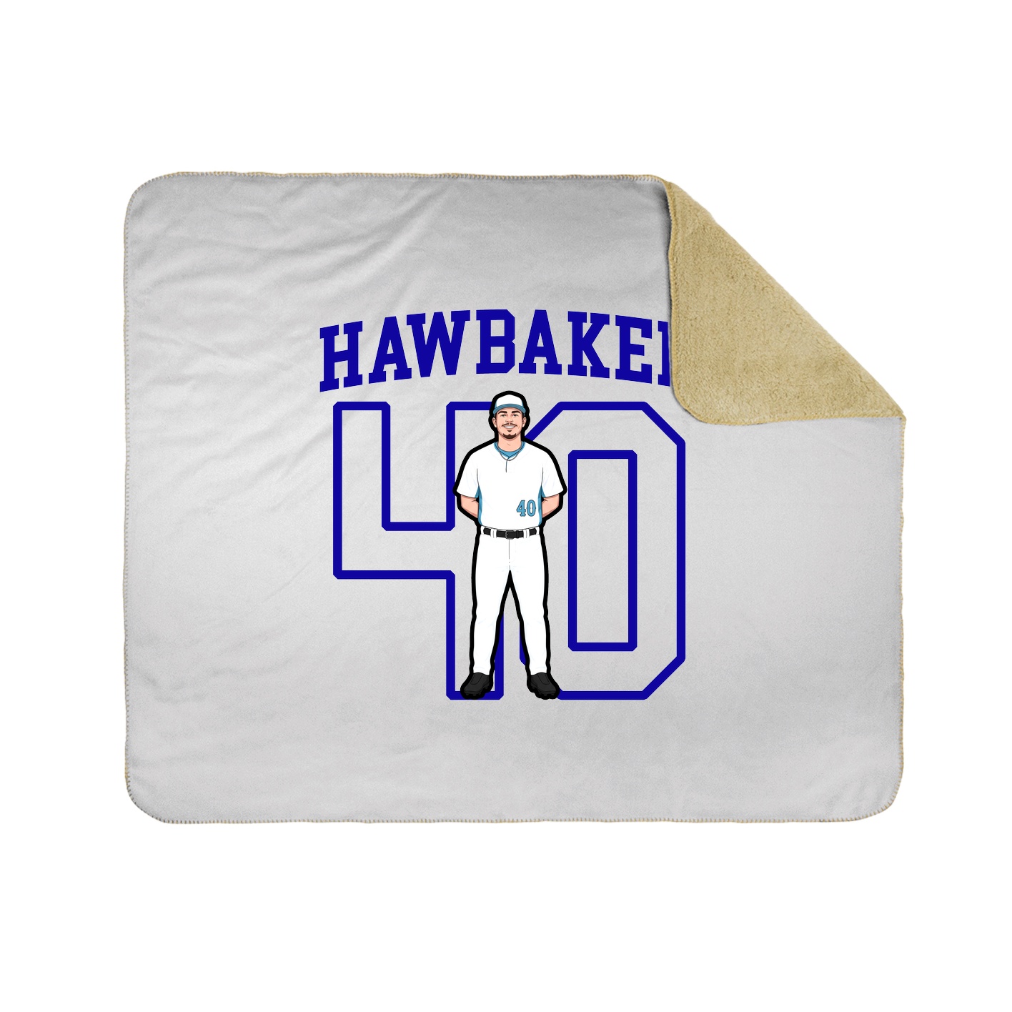 Throw Blanket — Shirsey in White