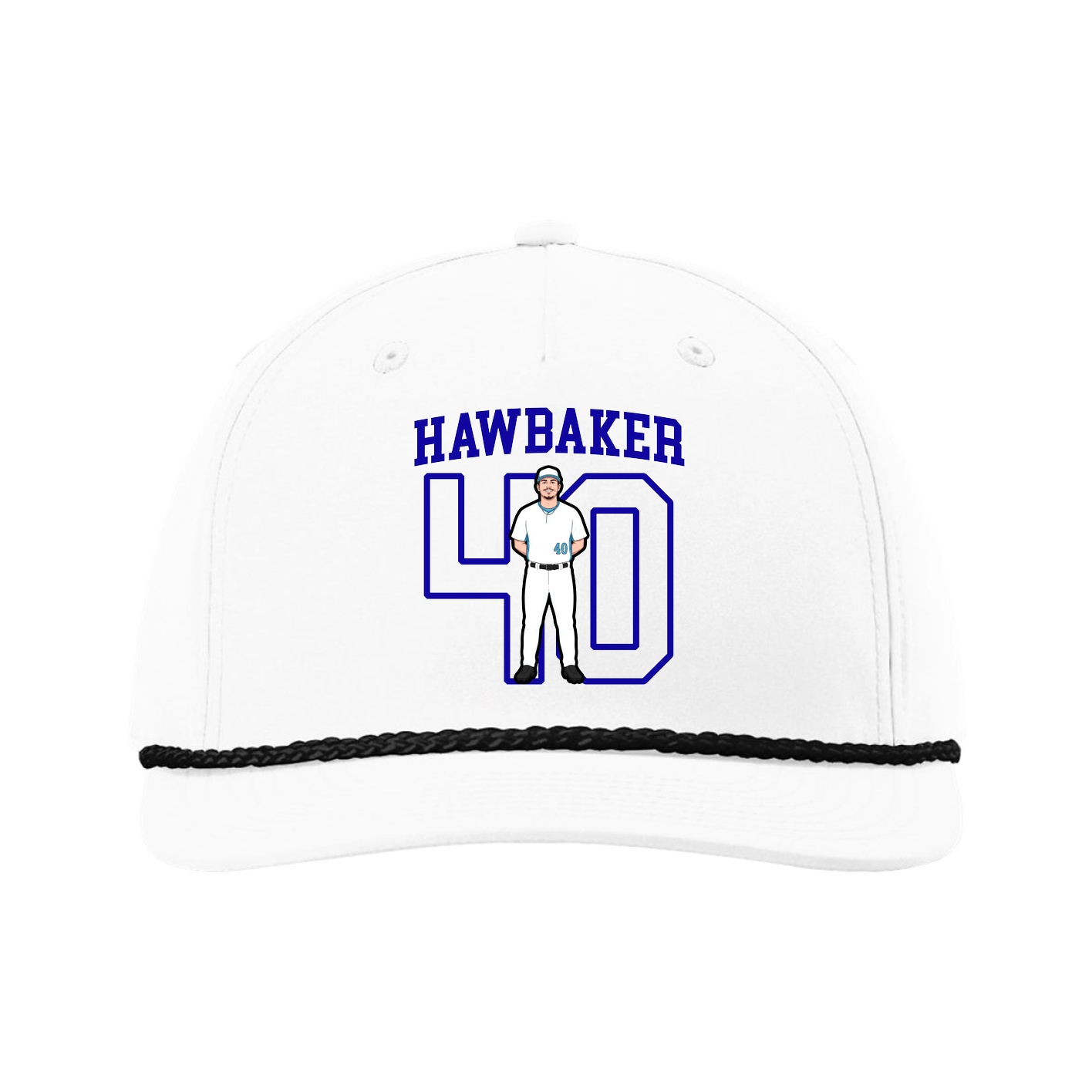 Five-Panel Classic Rope Cap — Shirsey in White