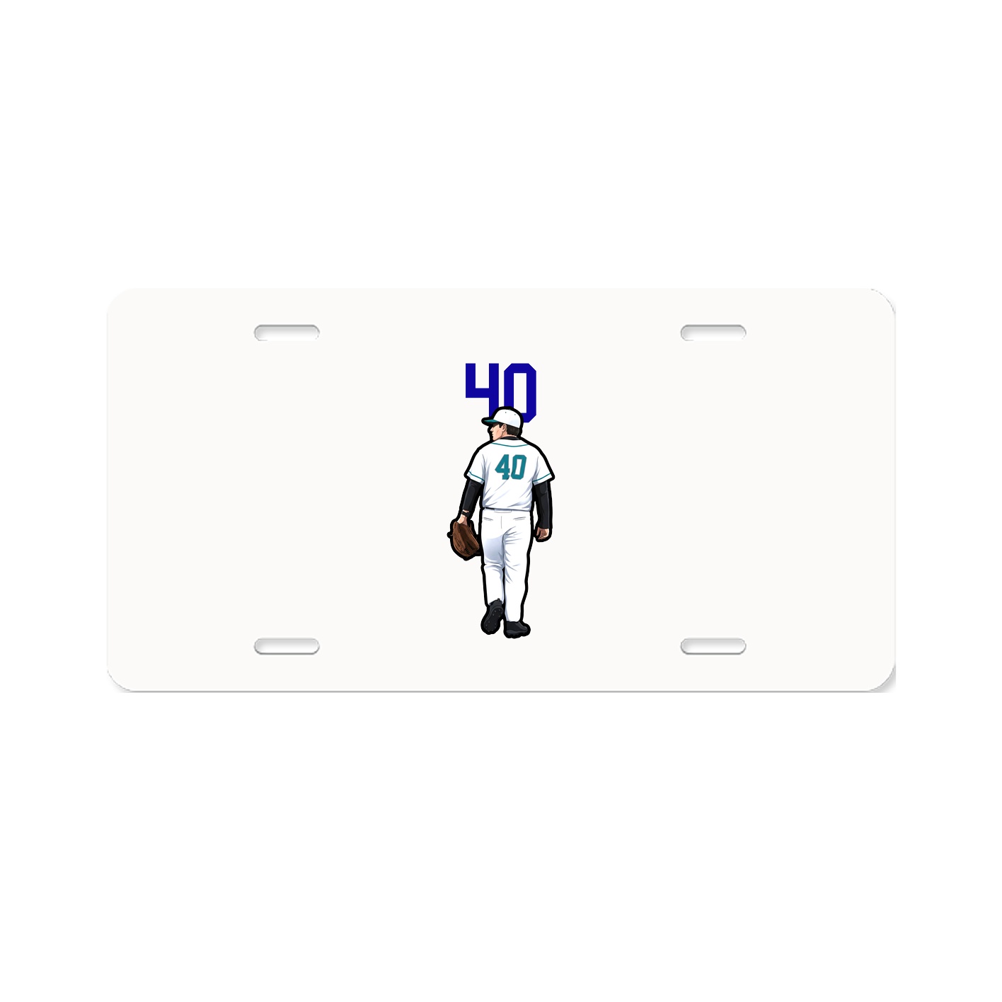 License Plate — Number Top in Classic