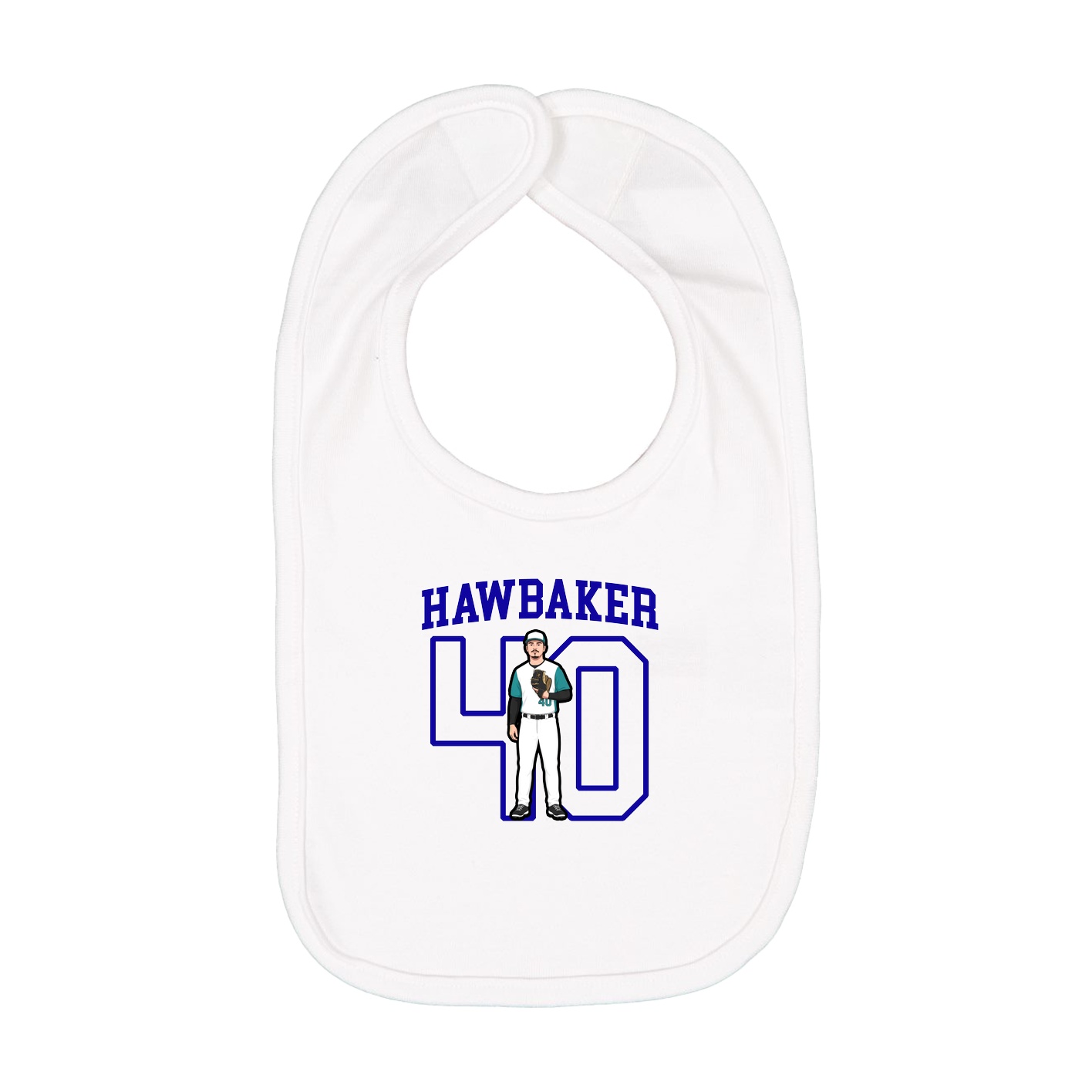 Infant Bib — Shirsey in White