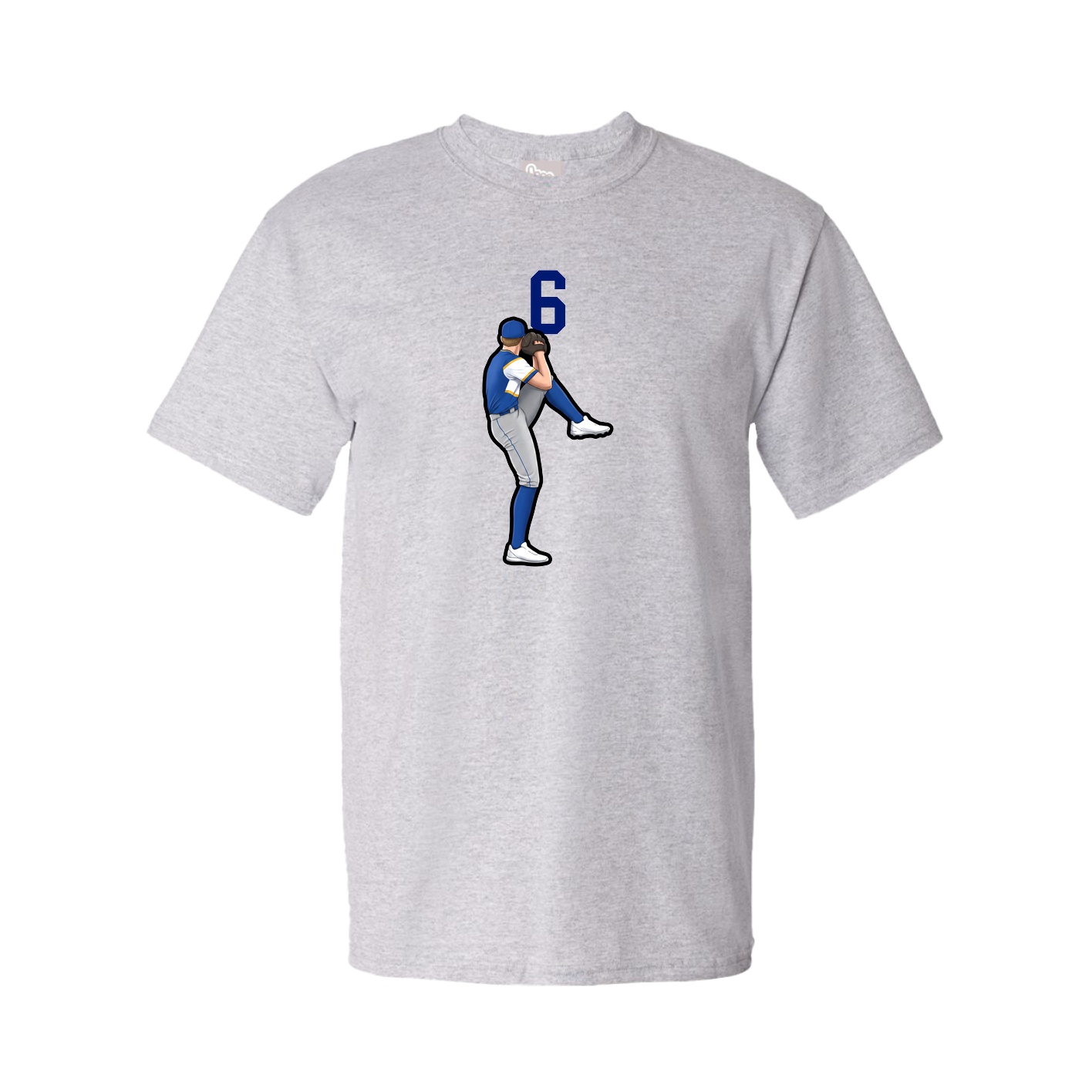 Youth Tee — Number Top in Grey