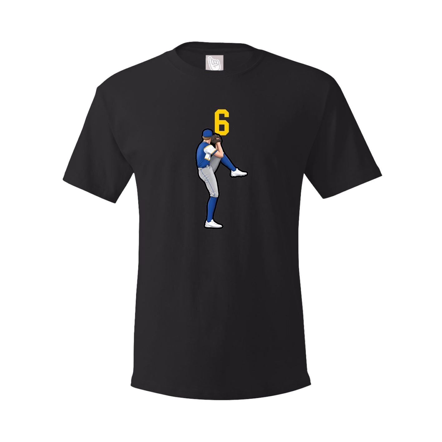Youth Tee — Number Top in Black