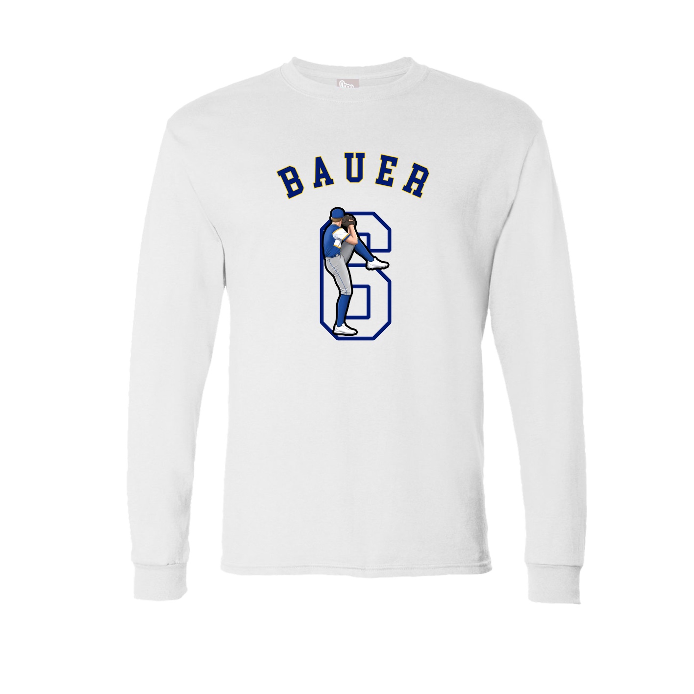 Long Sleeve Tee — Shirsey Arch in White