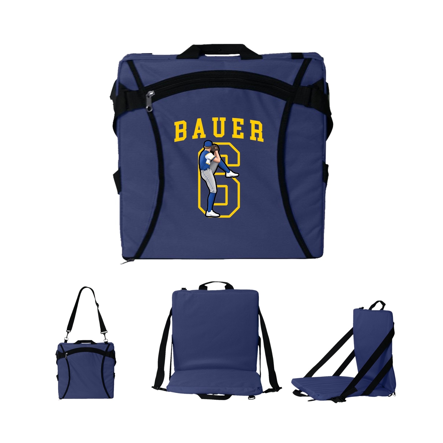 Folding Stadium Seat — Shirsey in Navy