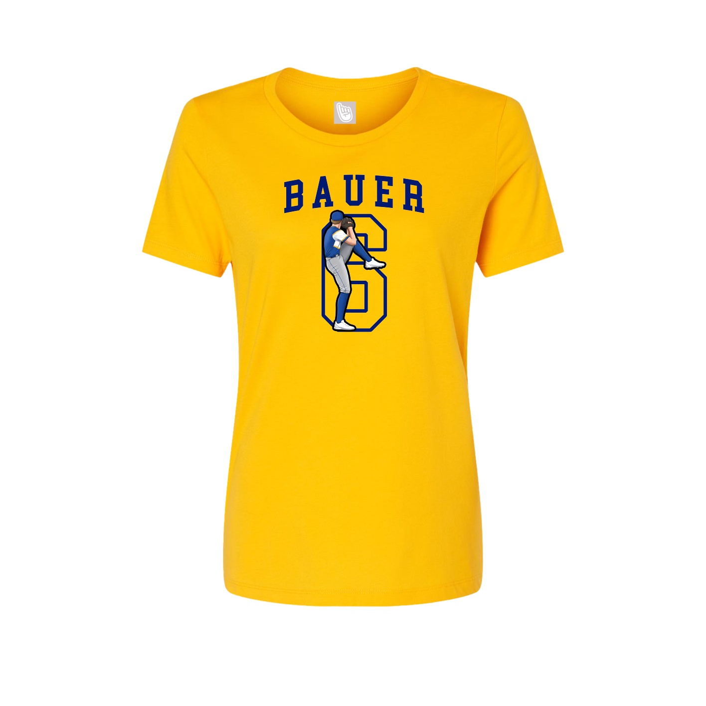 Fitted Women's Tee — Shirsey in Gold