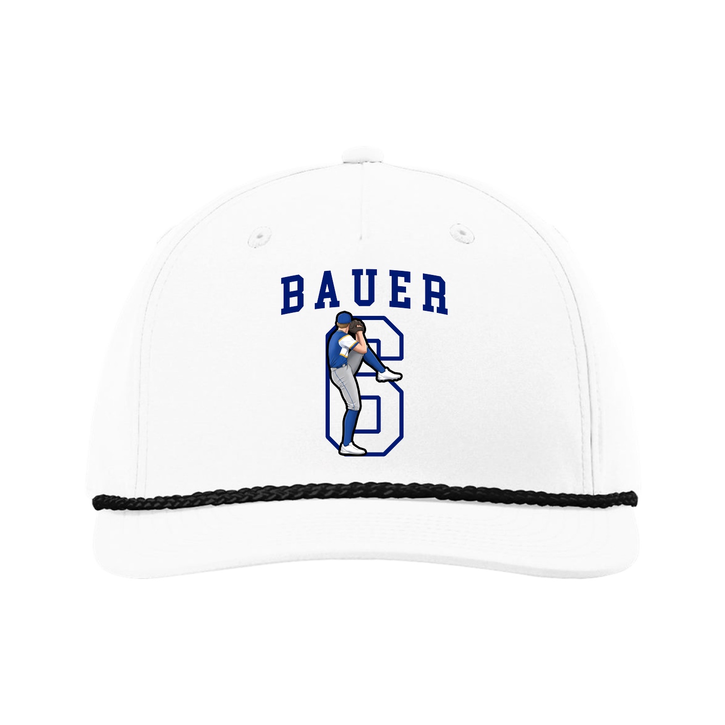 Five-Panel Classic Rope Cap — Shirsey in White