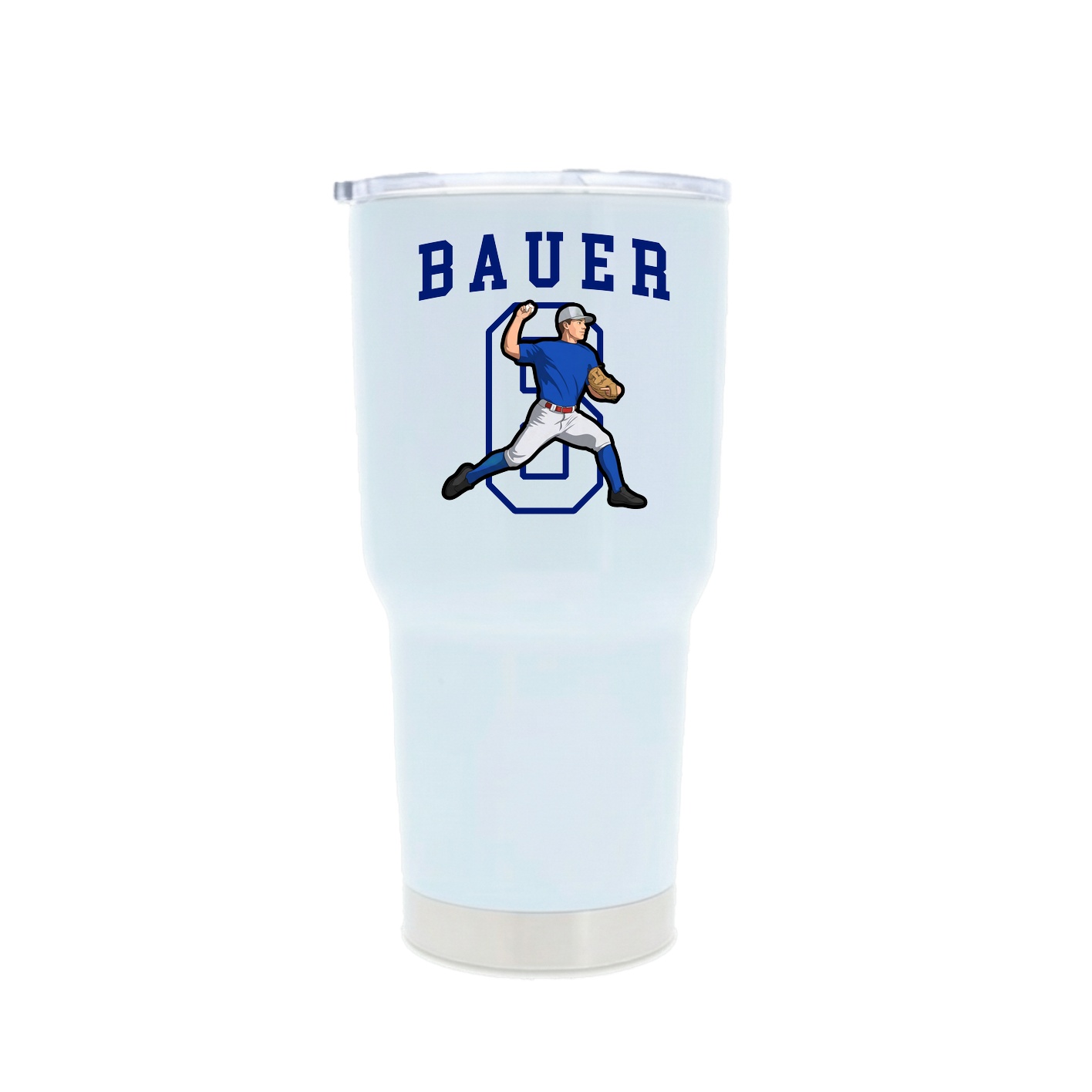 30oz Stainless Steel Tumbler — Shirsey in White