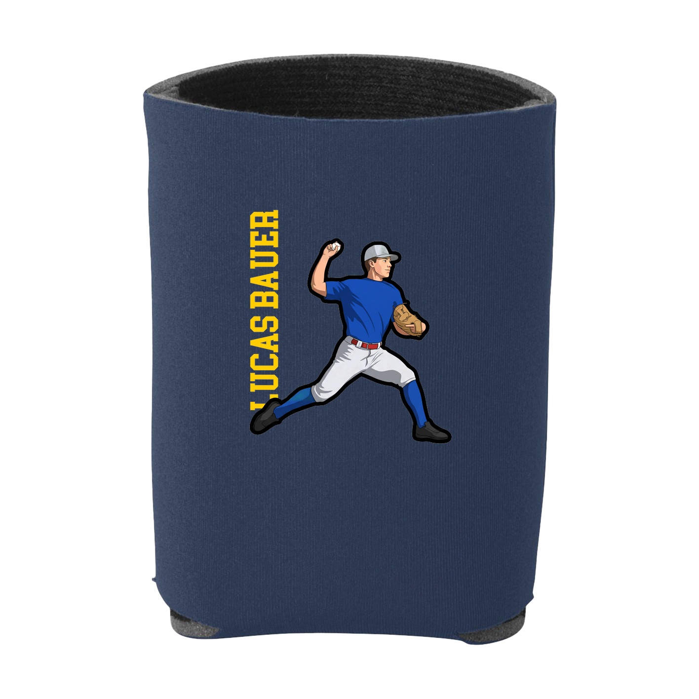 Can Holder — Name Vertical in Navy