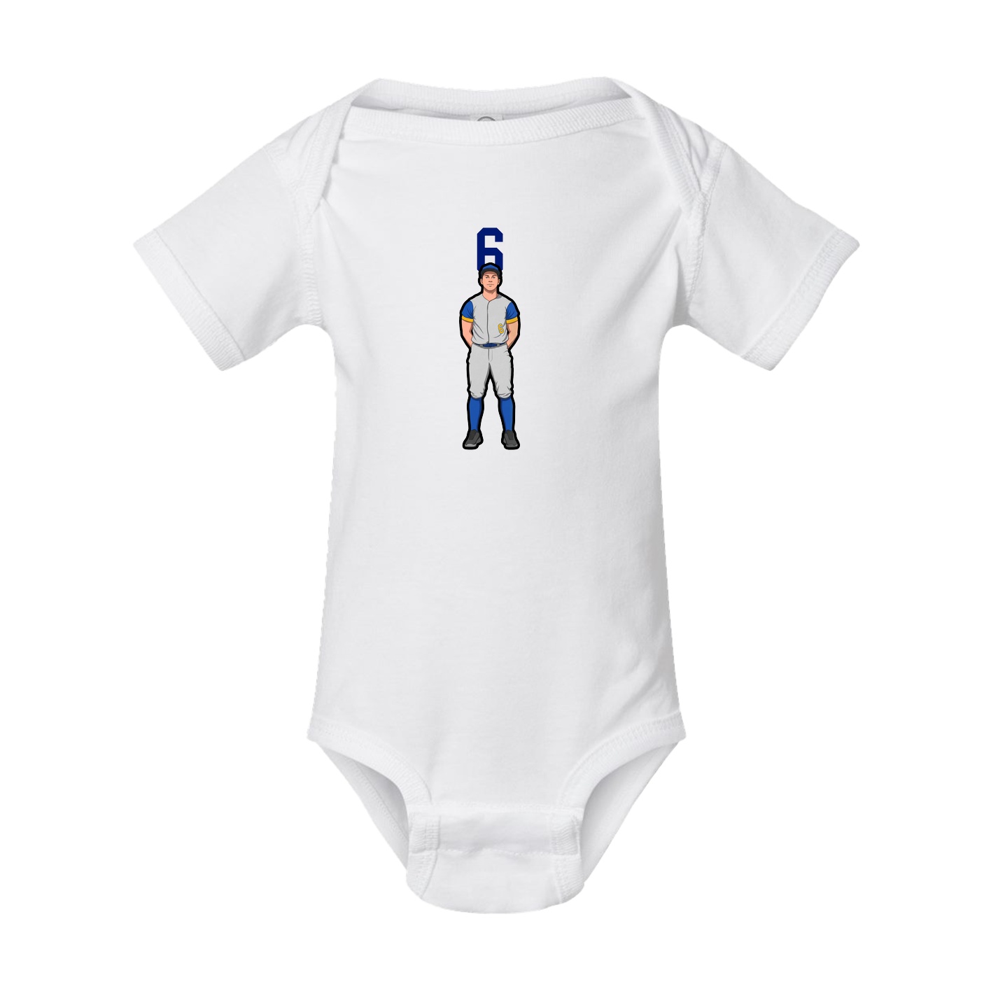 Baby Onesie — Number Top in White