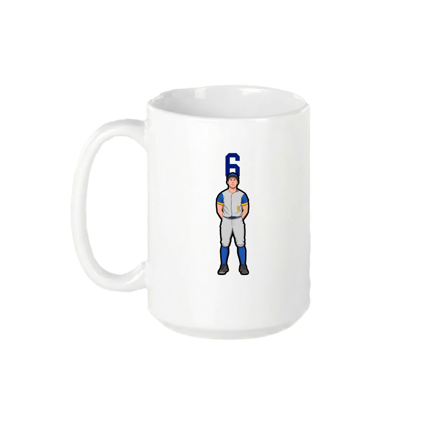 15oz Coffee Mug — Number Top in White