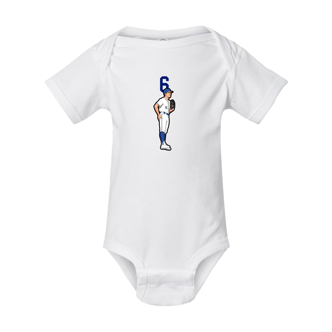 Baby Onesie — Number Top in White