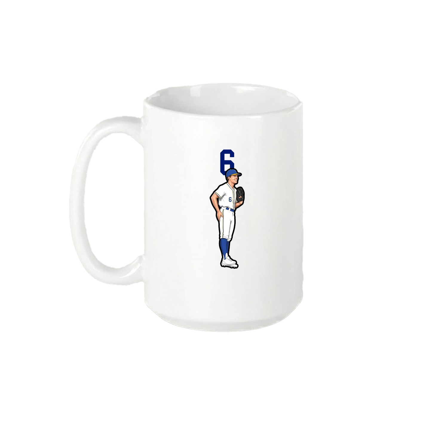 15oz Coffee Mug — Number Top in White