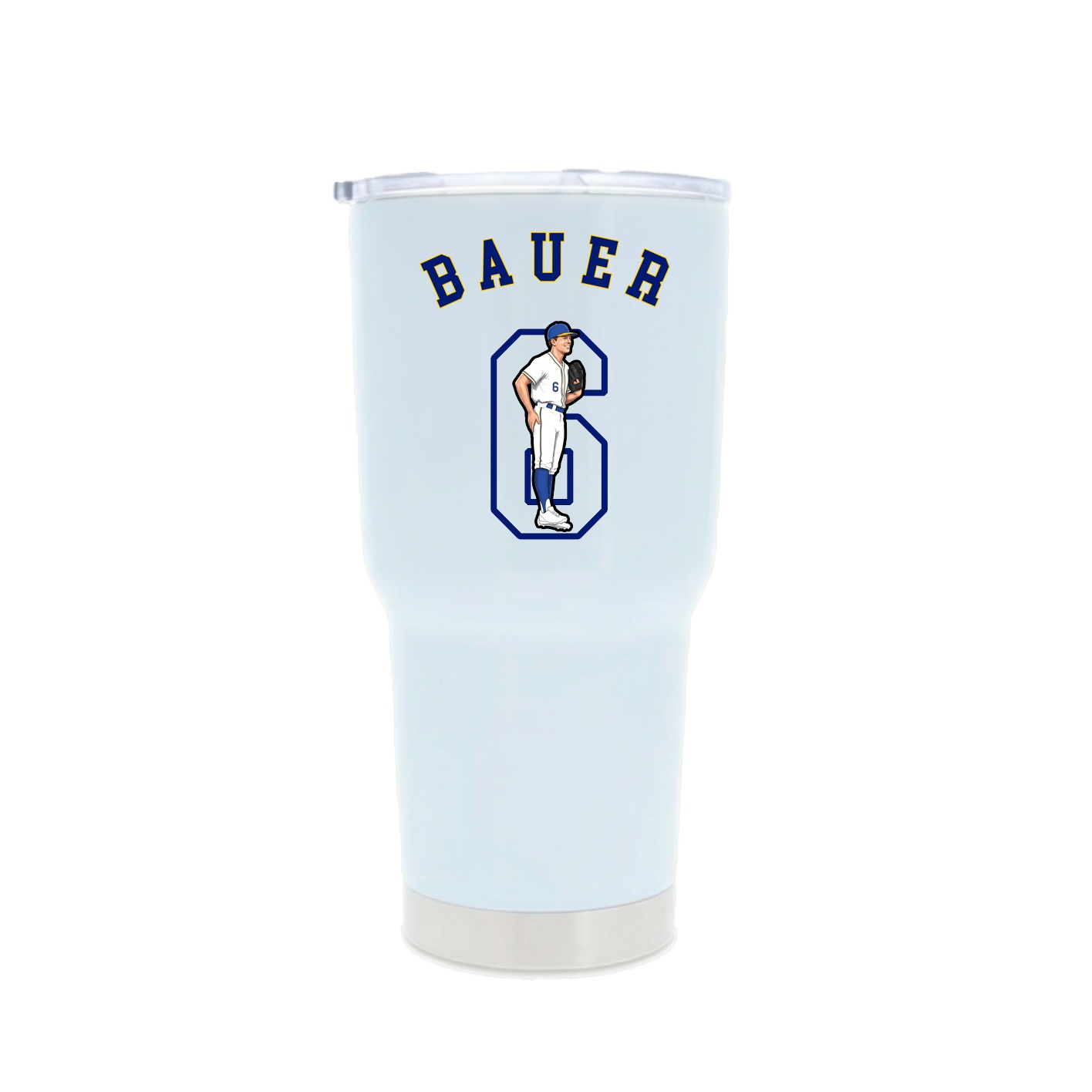 30oz Stainless Steel Tumbler — Shirsey Arch in White
