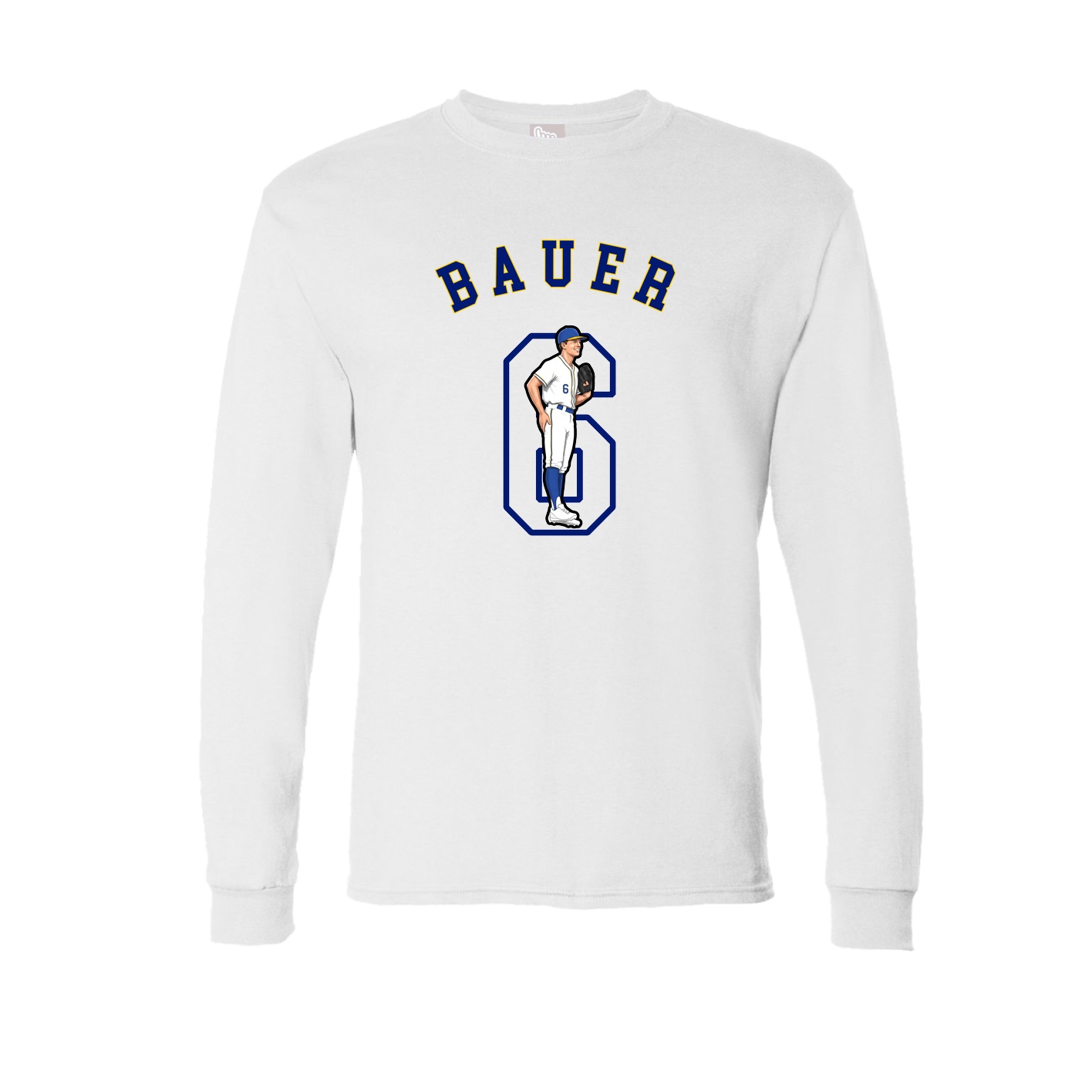 Long Sleeve Tee — Shirsey Arch in White