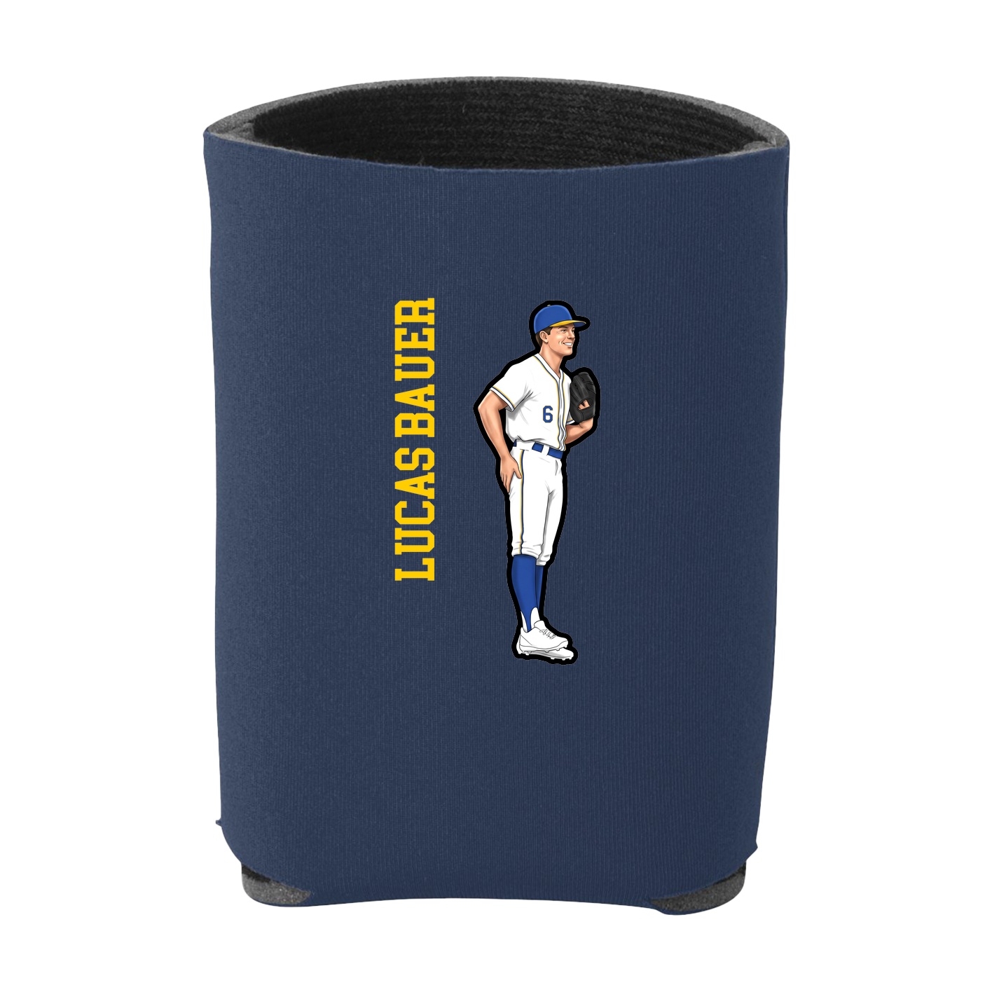 Can Holder — Name Vertical in Navy