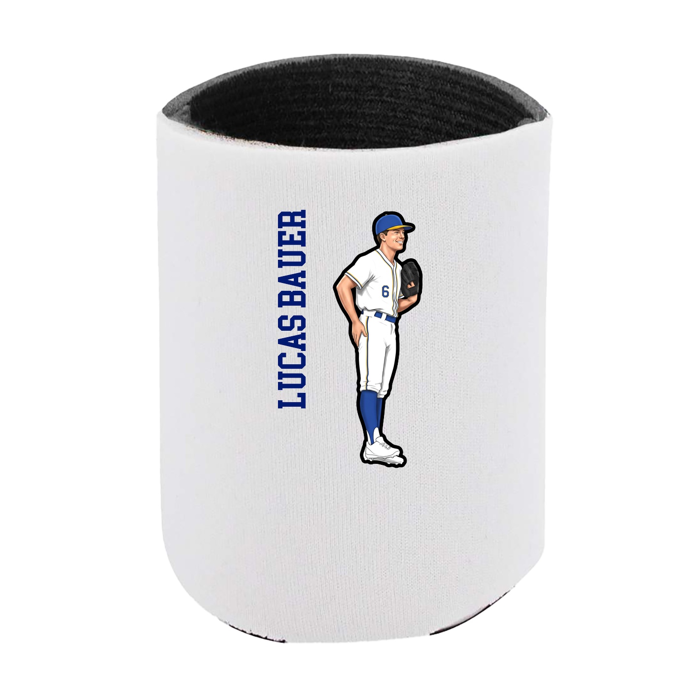 Can Holder — Name Vertical in White