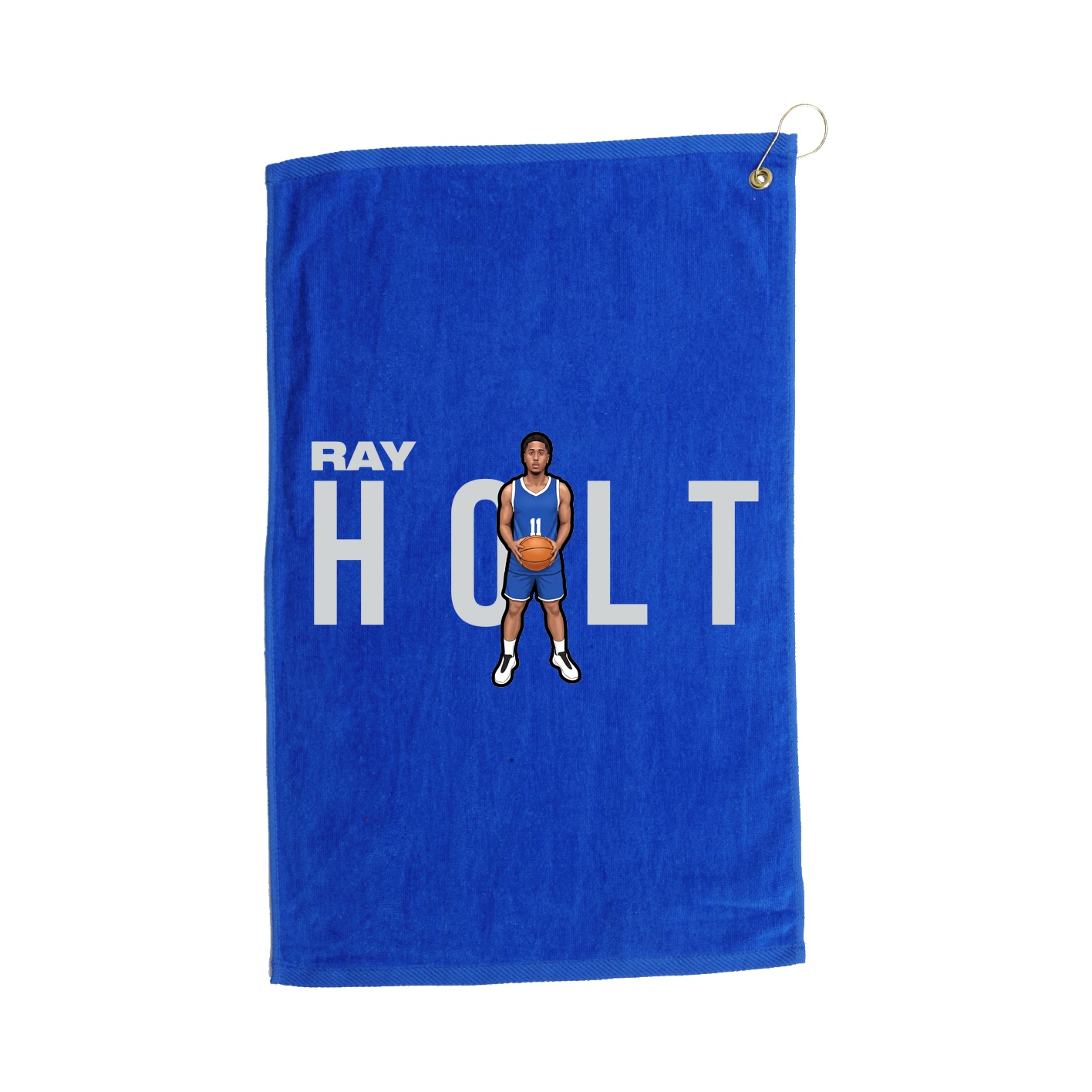 Golf Towel — Player Name in Royal