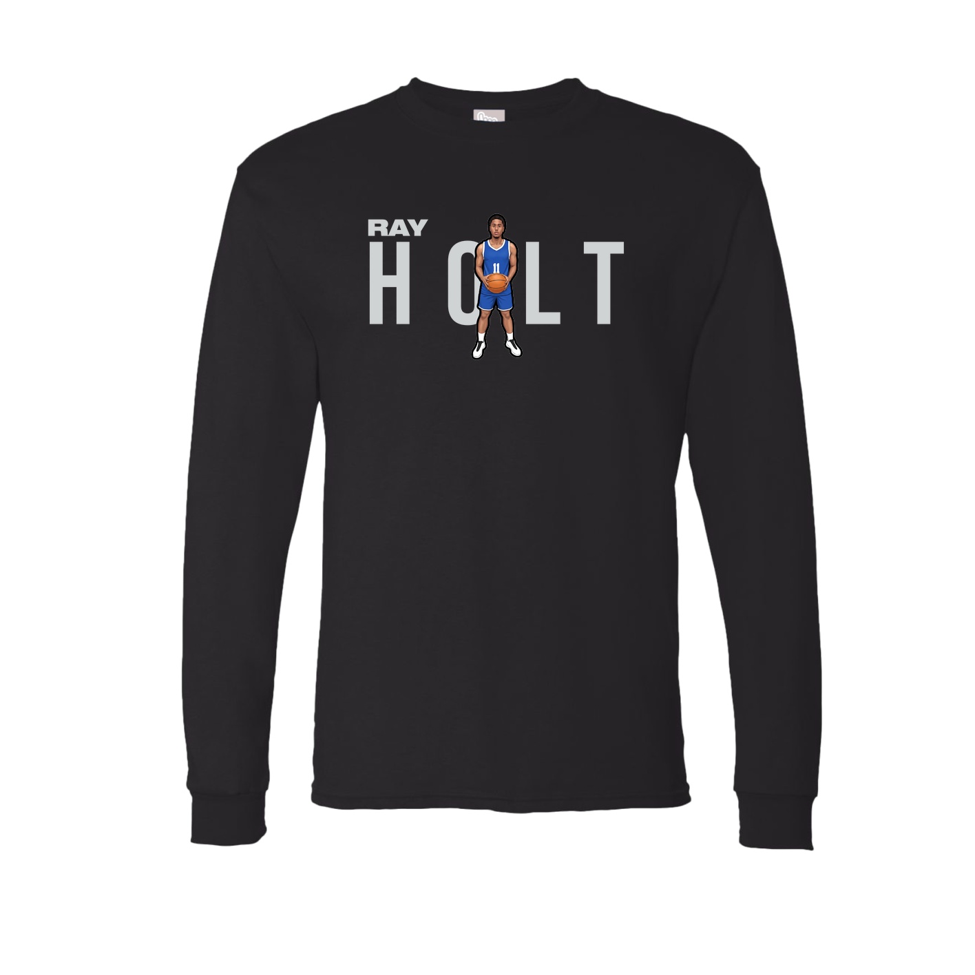 Long Sleeve Tee — Player Name in Black