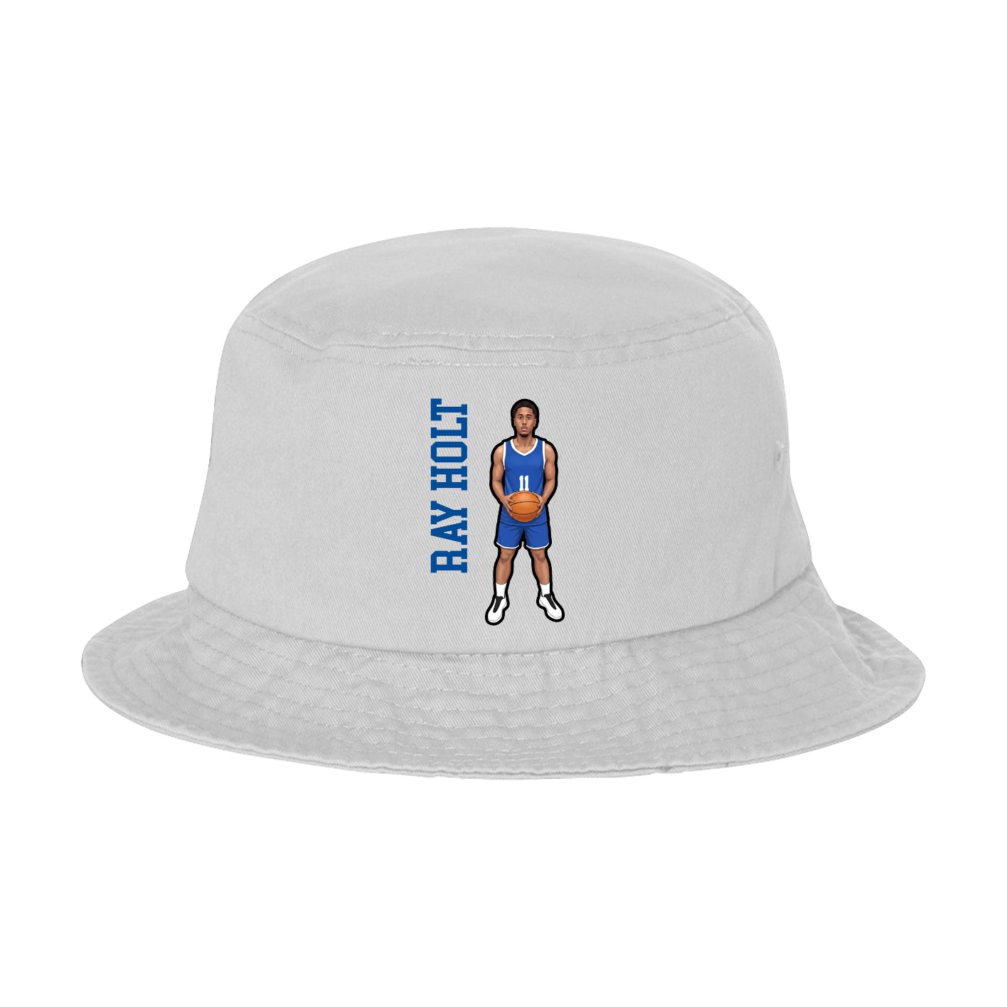Bucket Cap — Name Vertical in White