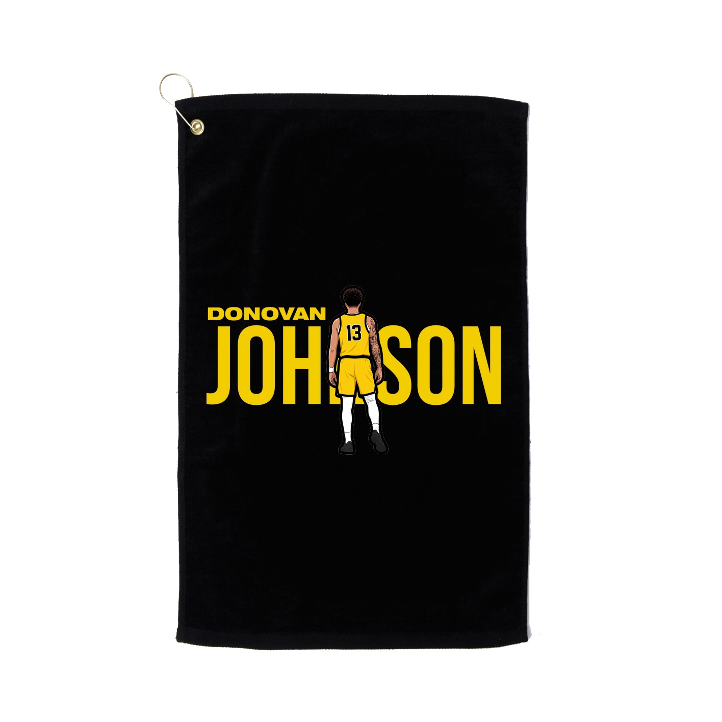 Golf Towel — Player Name in Black