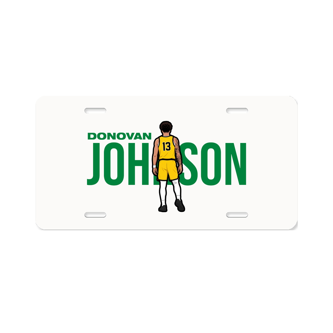 License Plate — Player Name in Classic