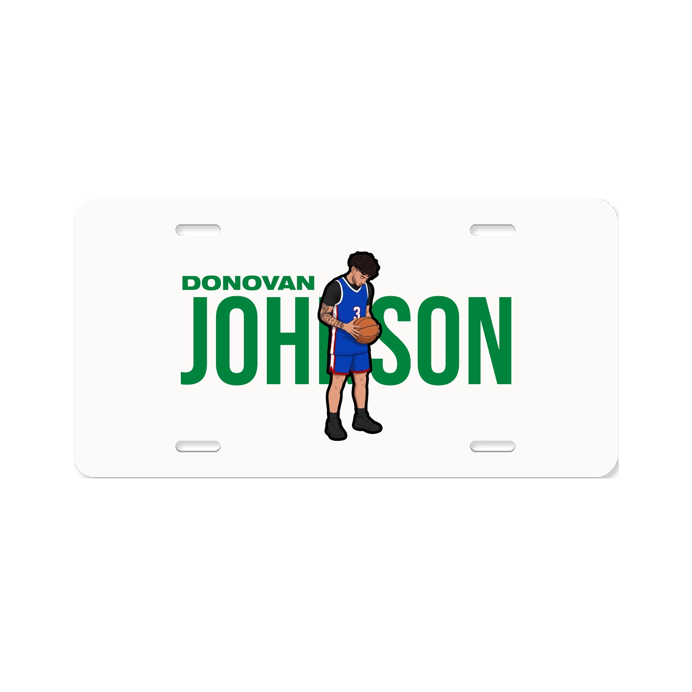 License Plate — Player Name in Classic