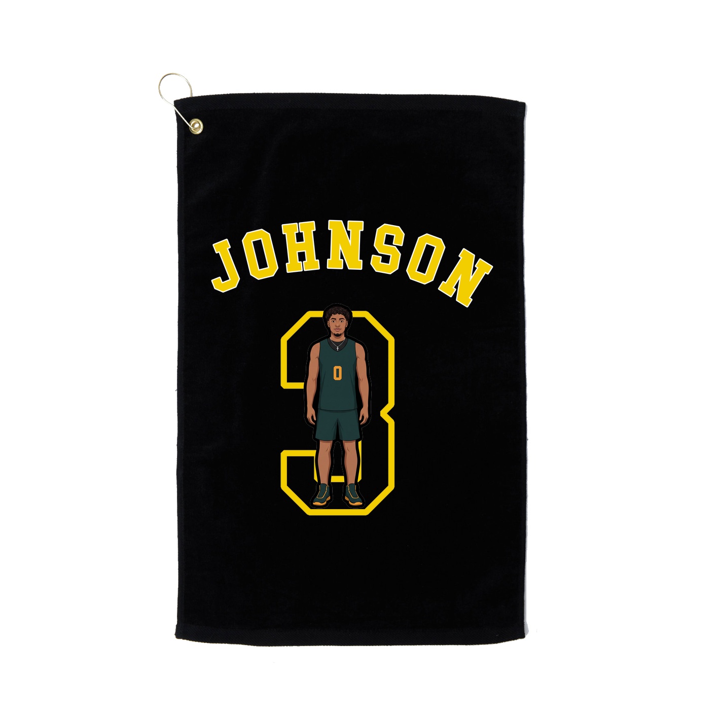 Golf Towel — Shirsey Arch in Black