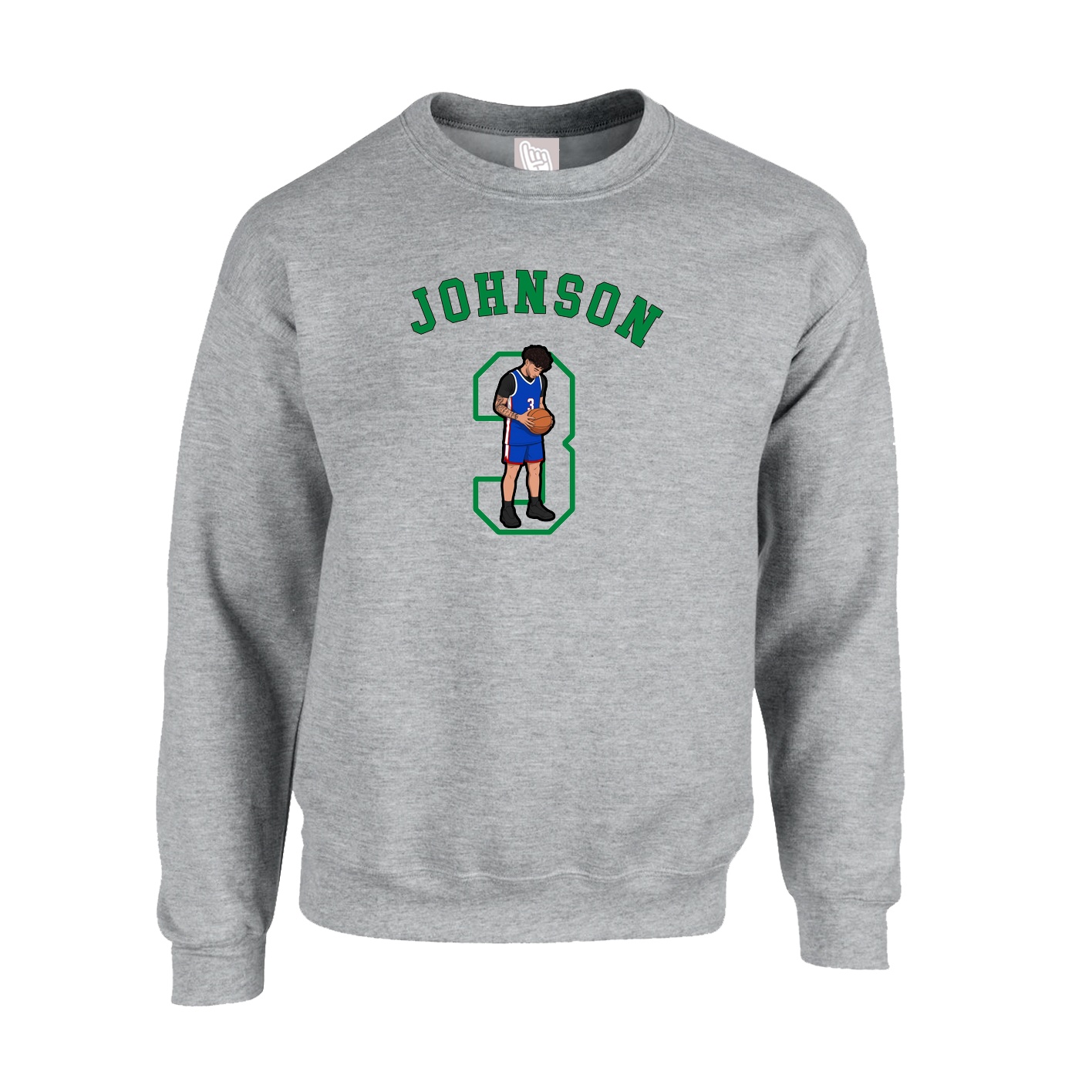 Fleece Crew — Shirsey Arch in Grey