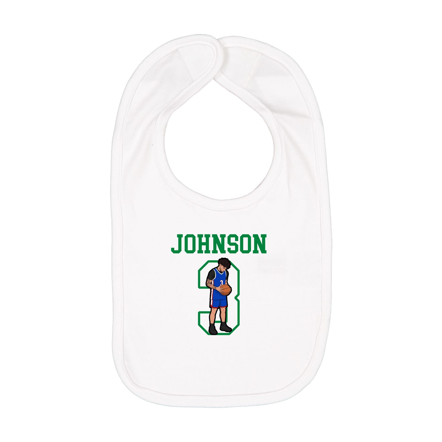 Infant Bib — Shirsey in White