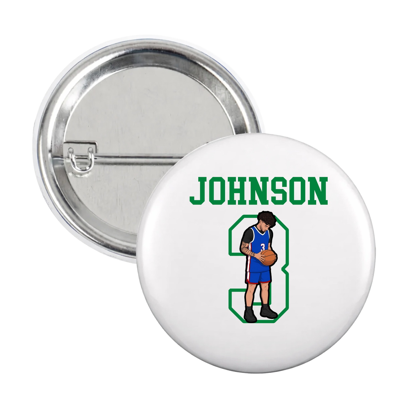 Game Day Button — Shirsey in White