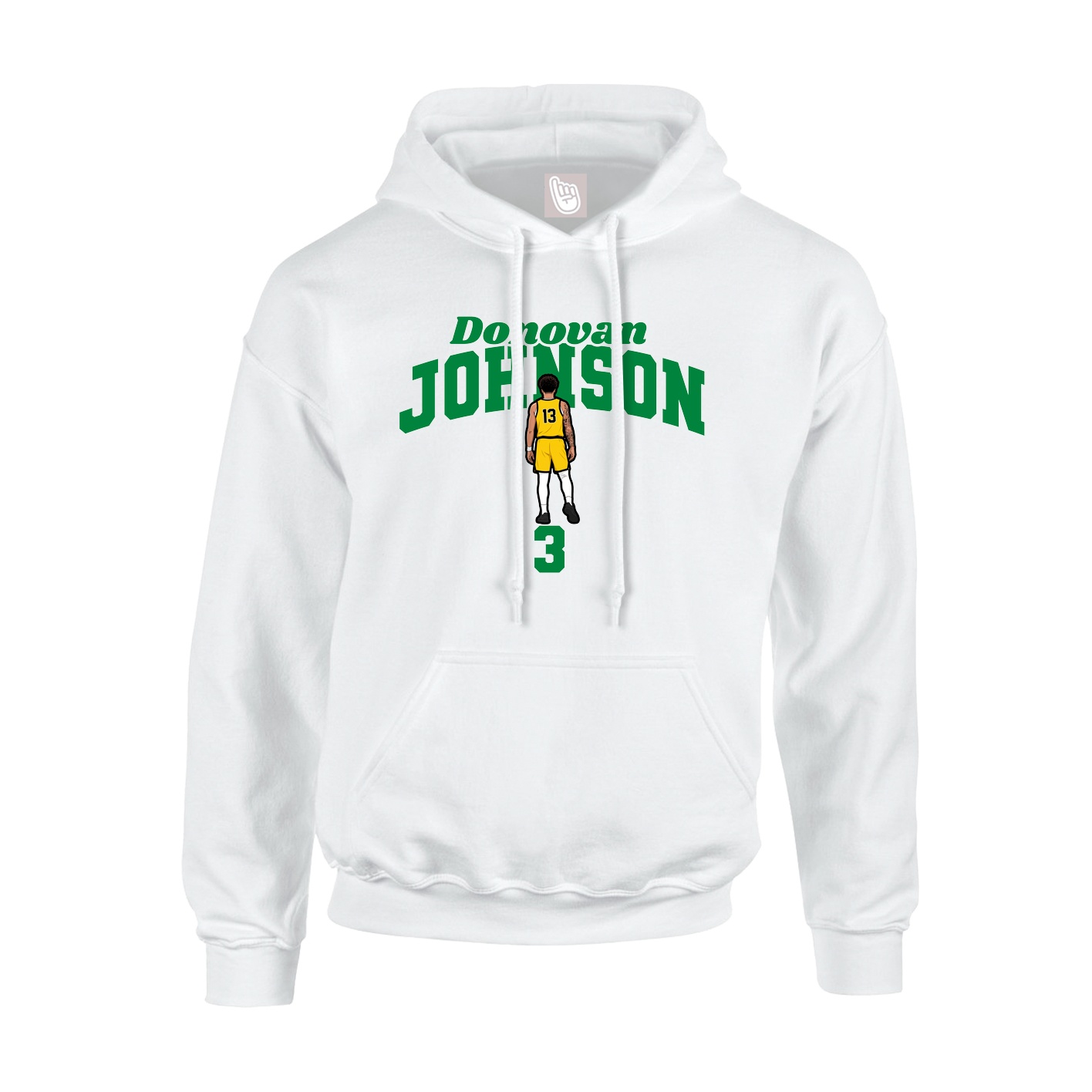 Youth Hoodie — Signature Arch in White